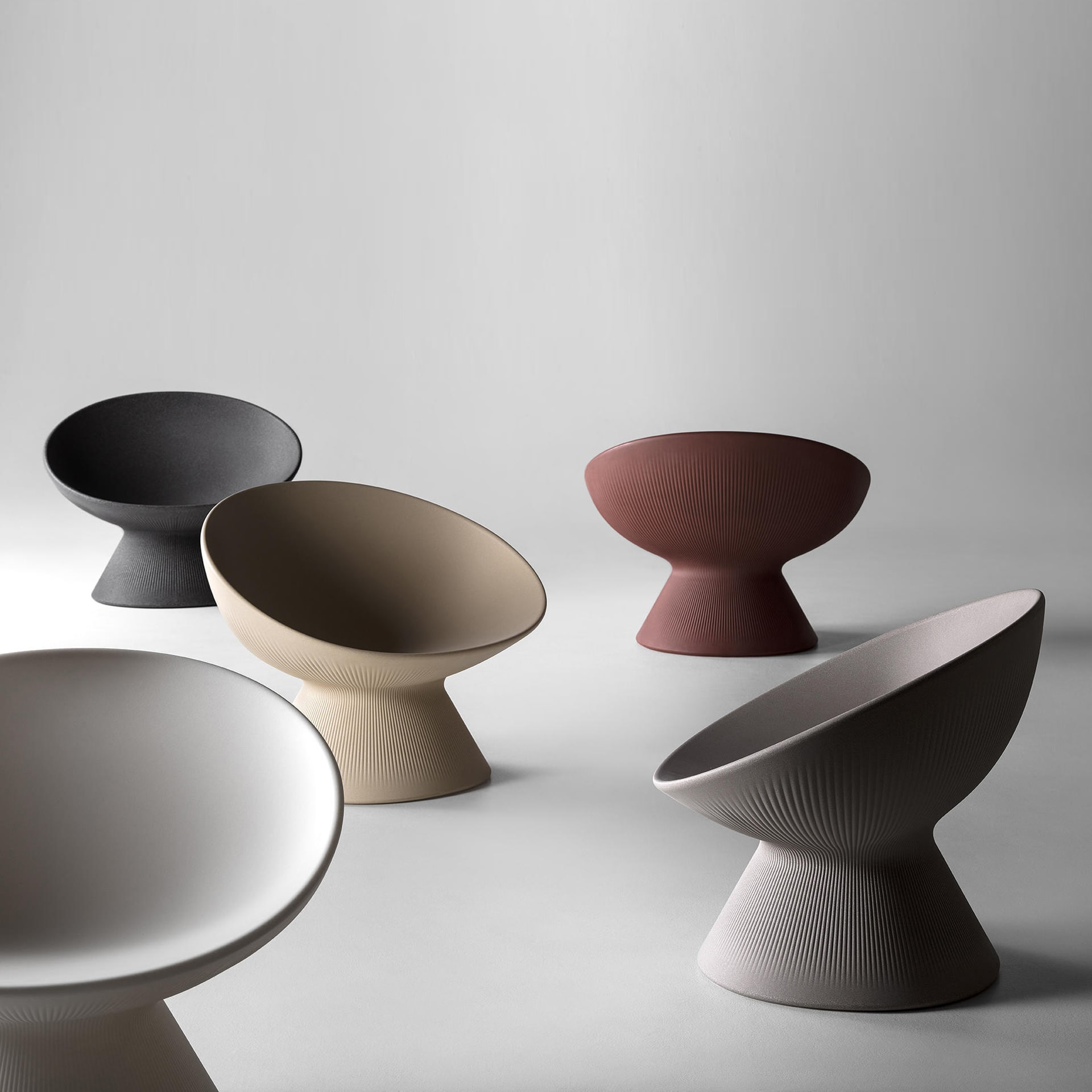 Polyethylene lounge armchair M-Fade