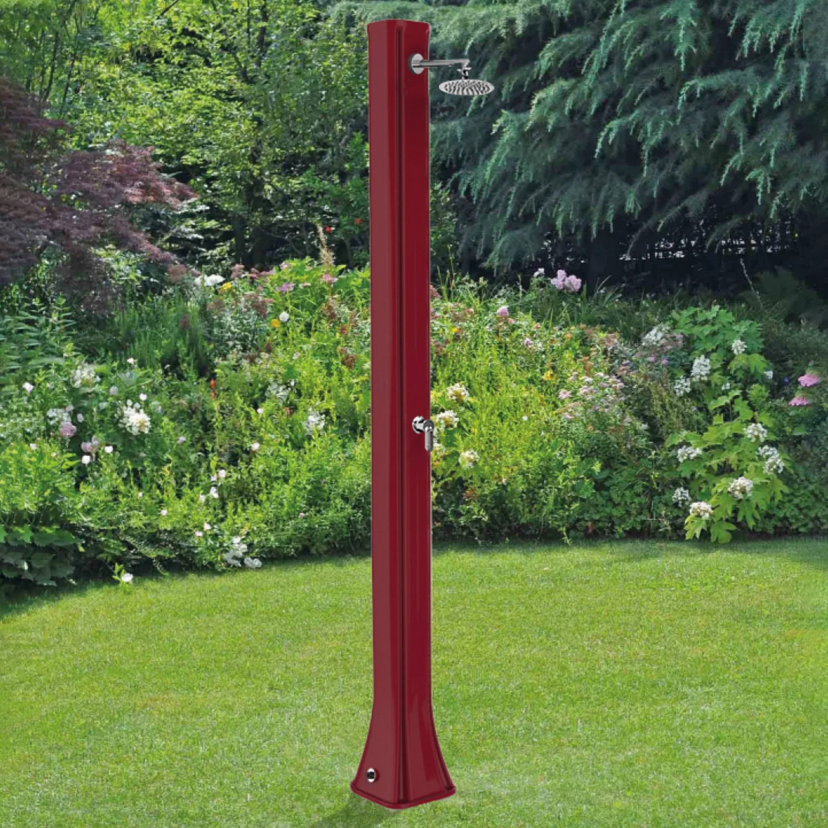 Freestanding outdoor solar shower Big Happy Five F600