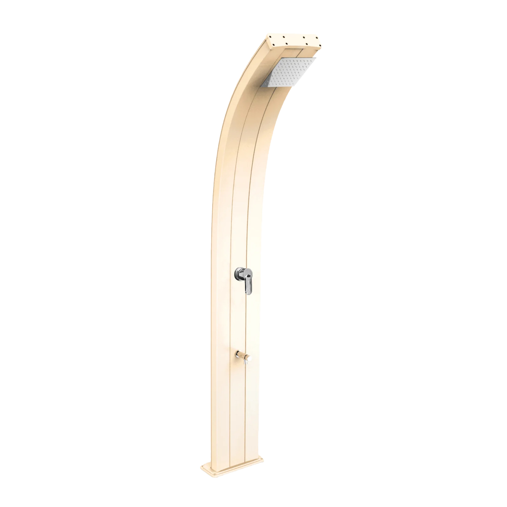 Aluminum shower with temporized footwasher Dada D325