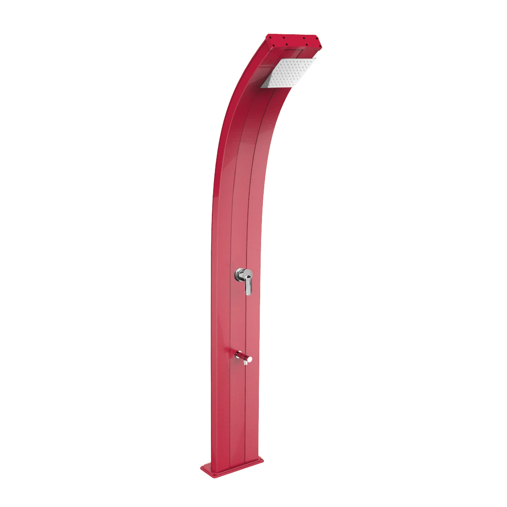 Aluminum shower with temporized footwasher Dada D325