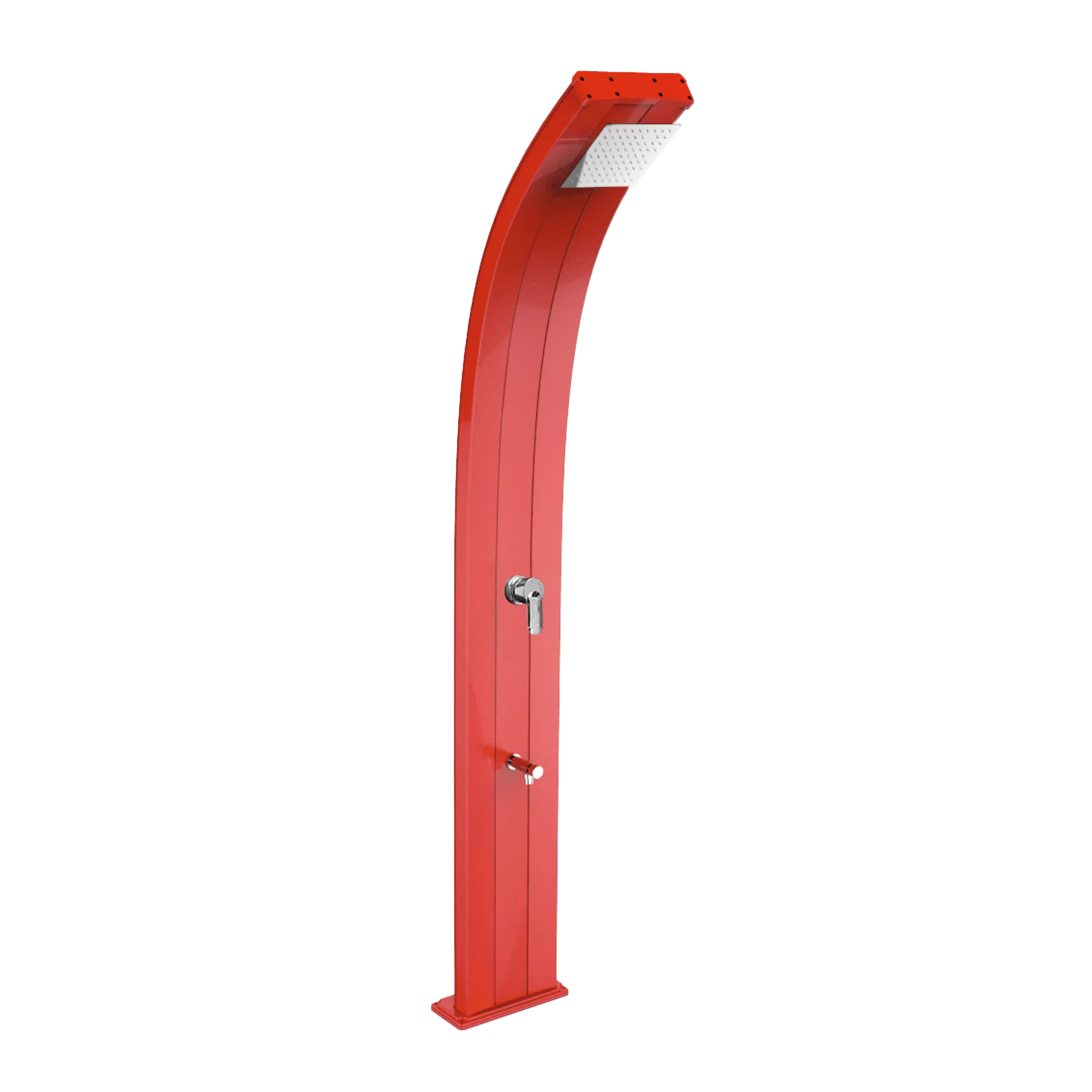Aluminum shower with temporized footwasher Dada D325