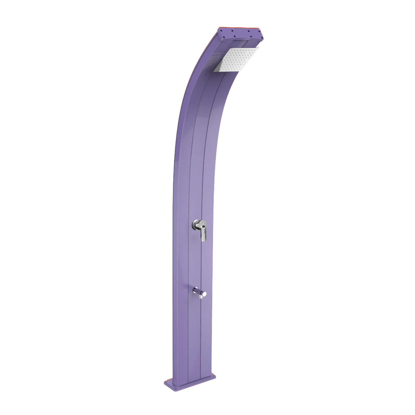 Aluminum shower with temporized footwasher Dada D325