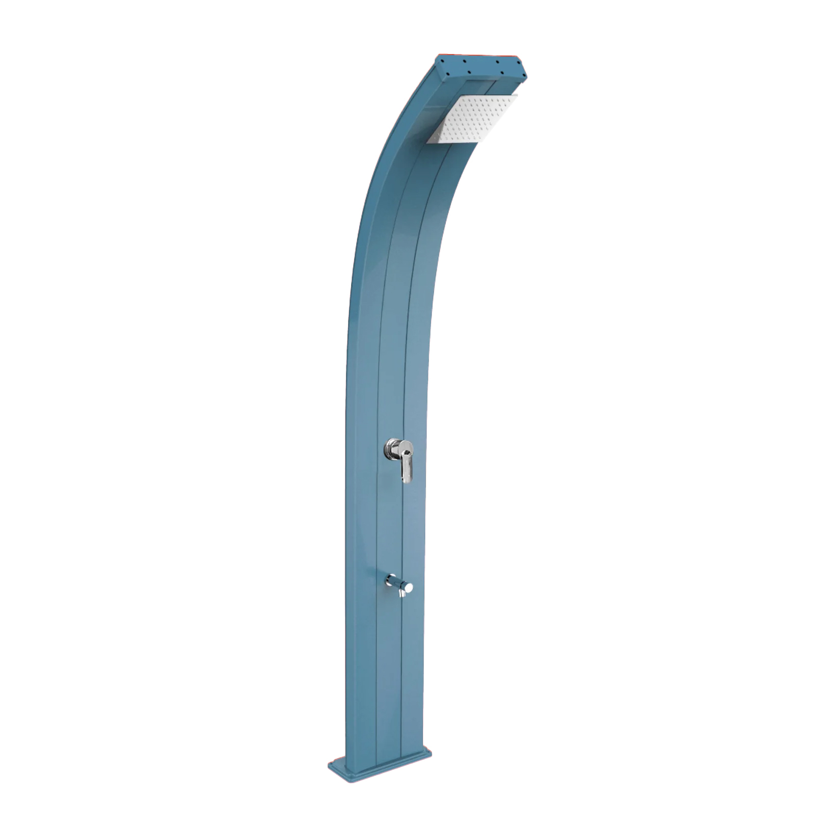 Aluminum shower with temporized footwasher Dada D325