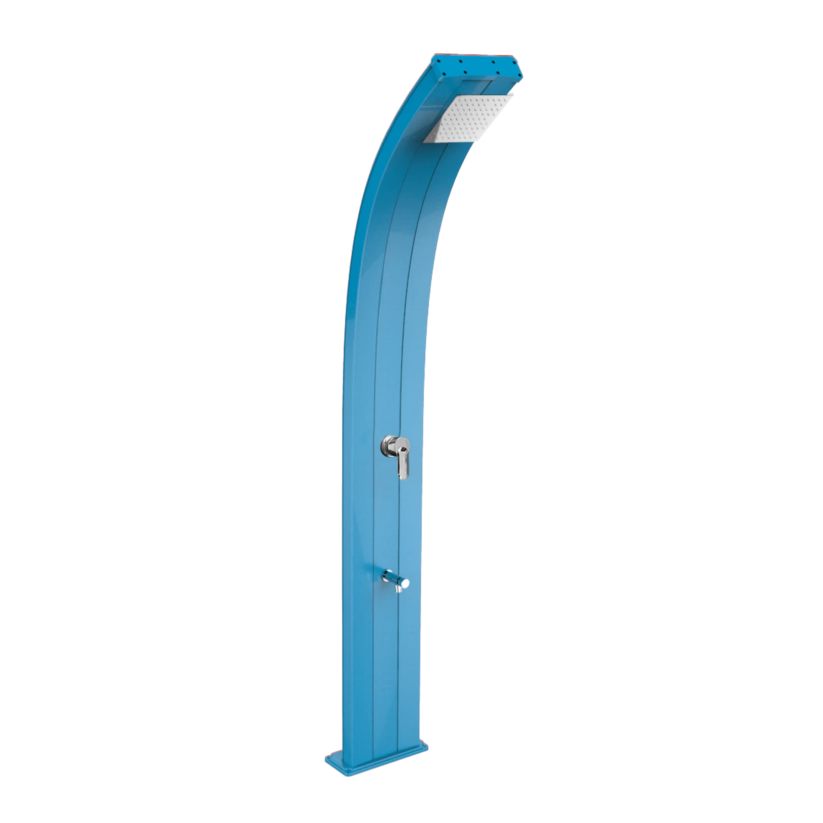 Aluminum shower with temporized footwasher Dada D325