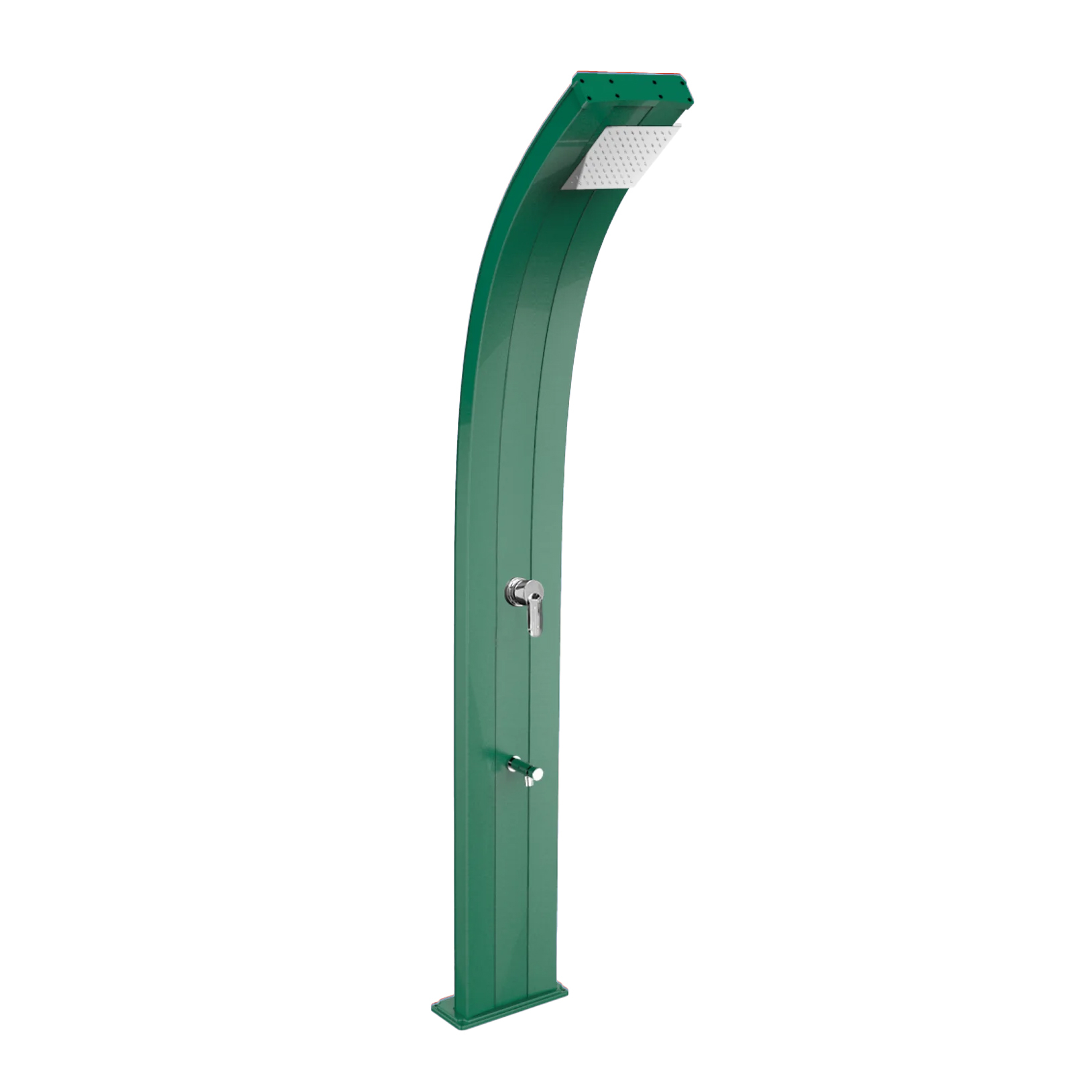 Aluminum shower with temporized footwasher Dada D325