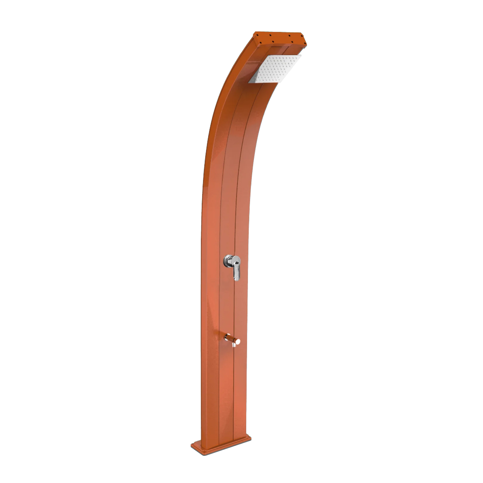 Aluminum shower with temporized footwasher Dada D325