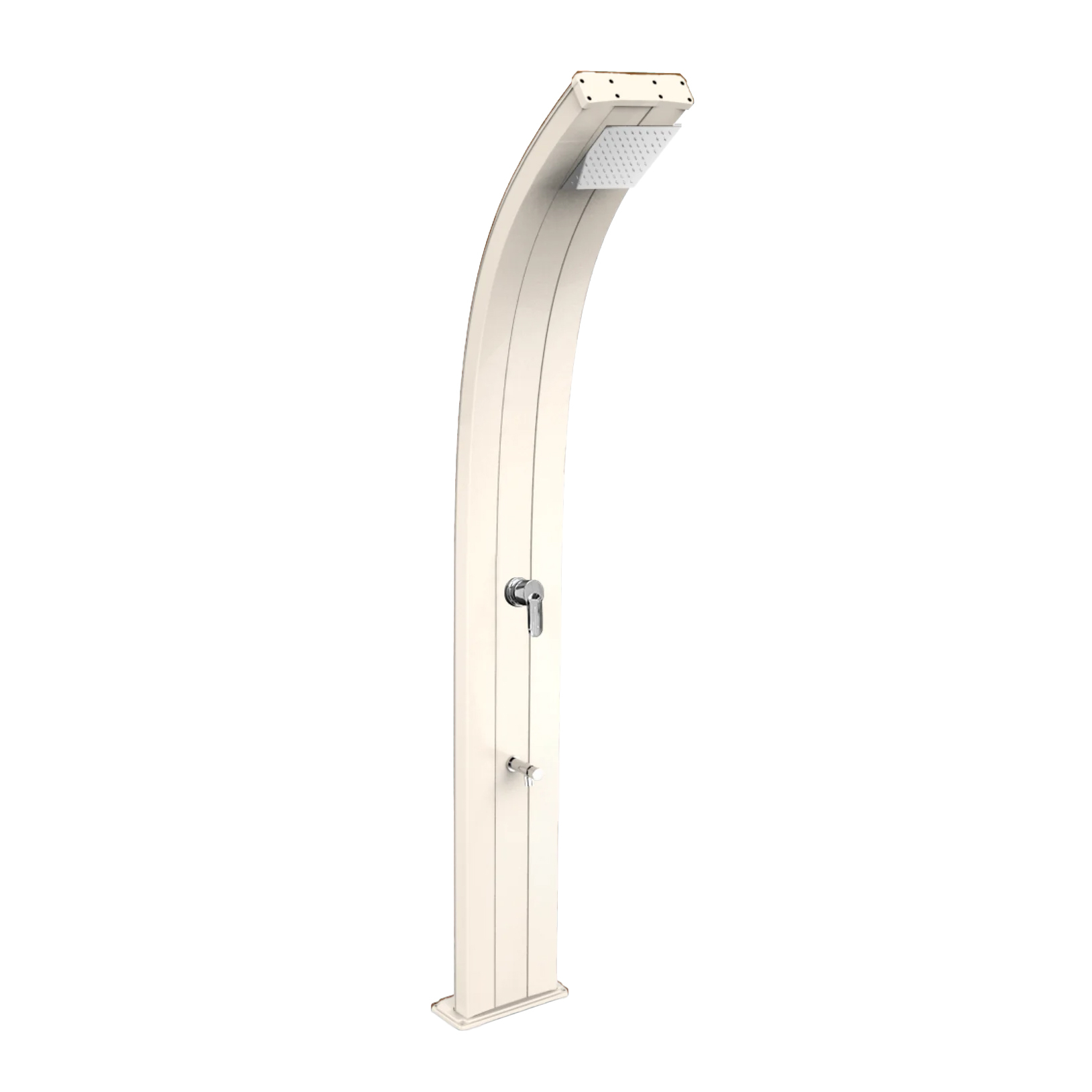 Aluminum shower with temporized footwasher Dada D325