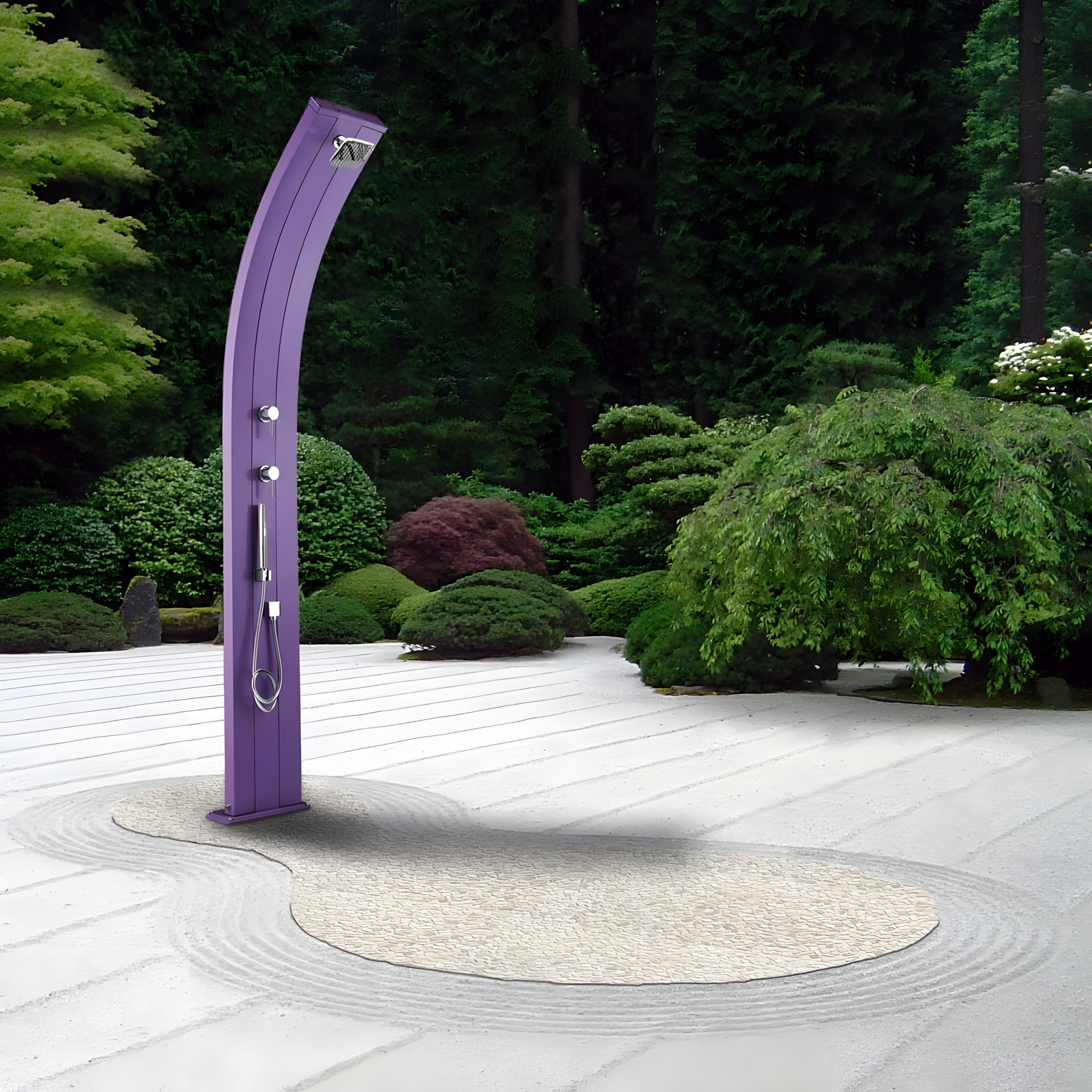 Aluminum shower with hand shower and diverter Dada D345