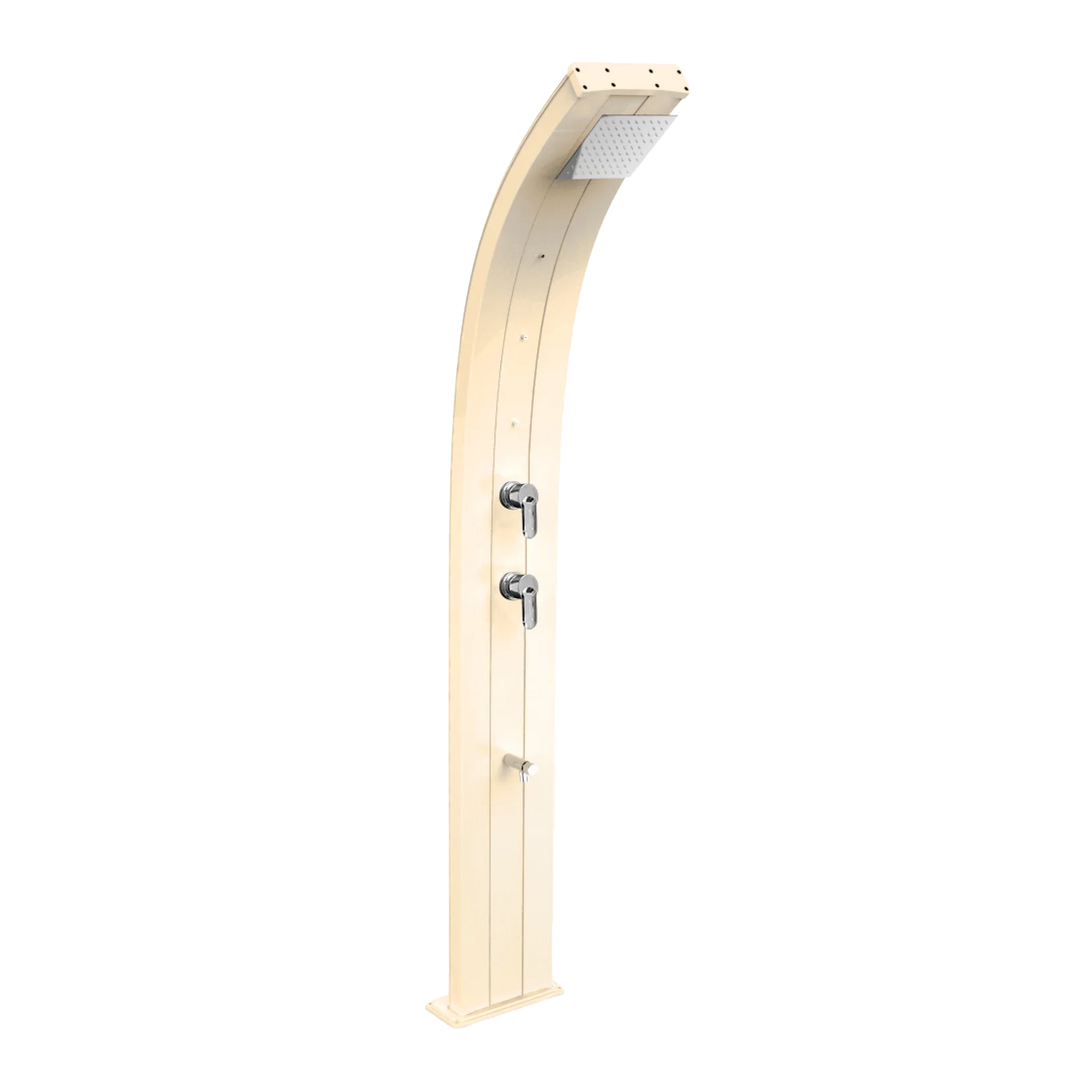 Aluminum shower with temporized footwasher and nebulizers Dada D355