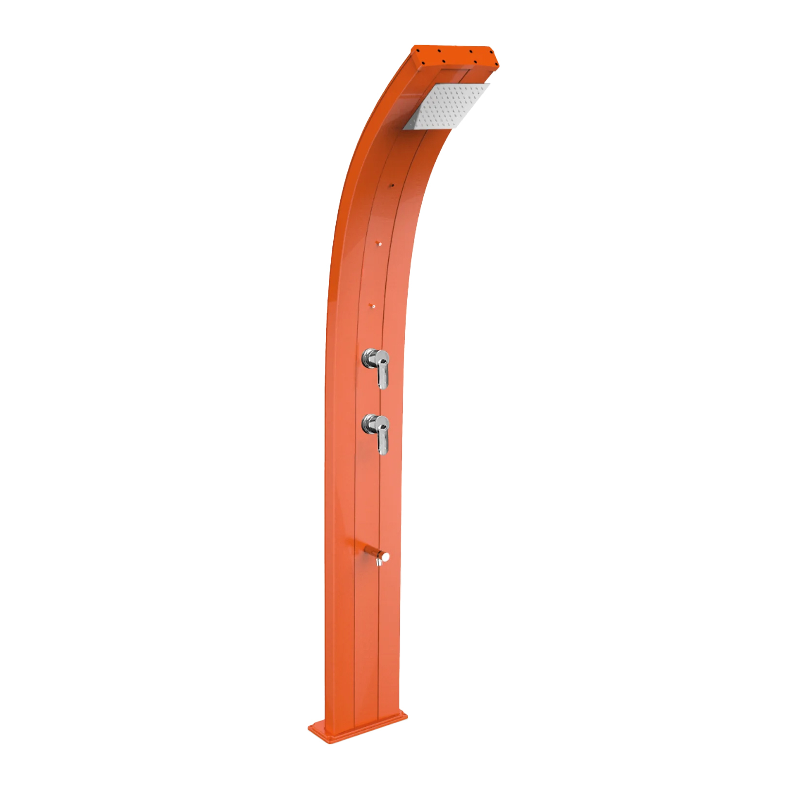 Aluminum shower with temporized footwasher and nebulizers Dada D355