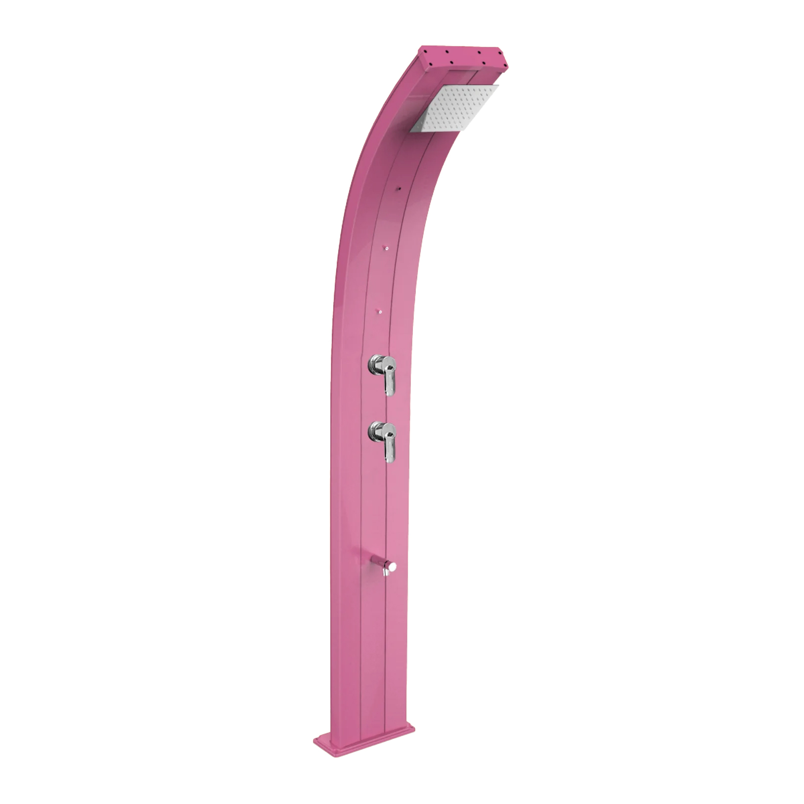 Aluminum shower with temporized footwasher and nebulizers Dada D355