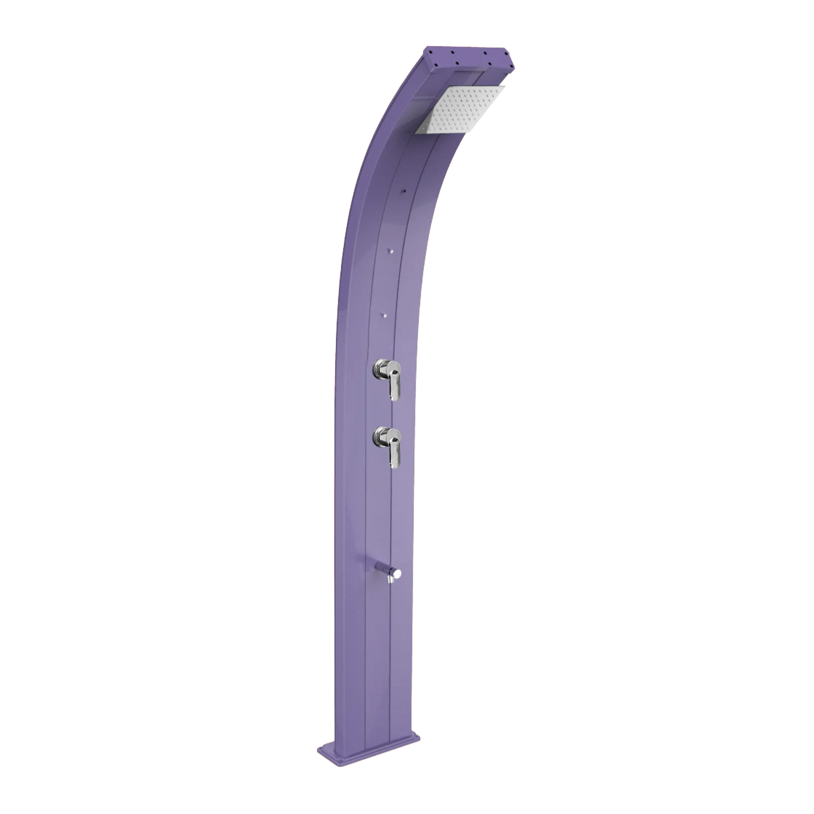 Aluminum shower with temporized footwasher and nebulizers Dada D355