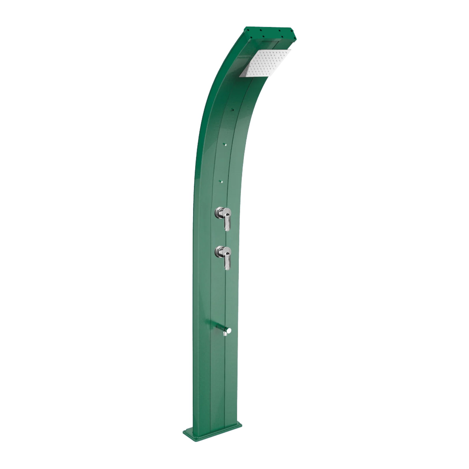 Aluminum shower with temporized footwasher and nebulizers Dada D355