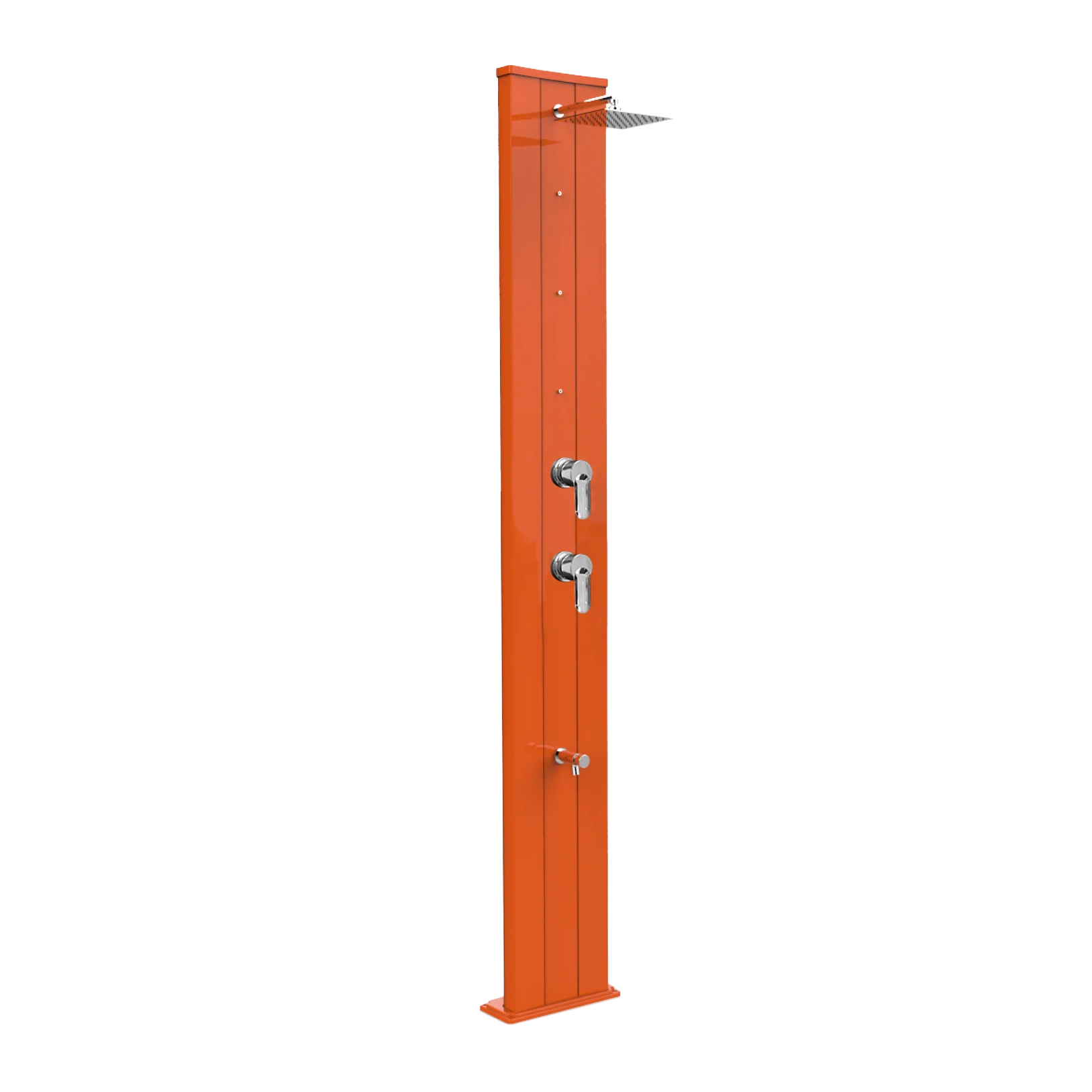 Aluminum shower with timed footwasher, diverter and nebulizers Dada S D455