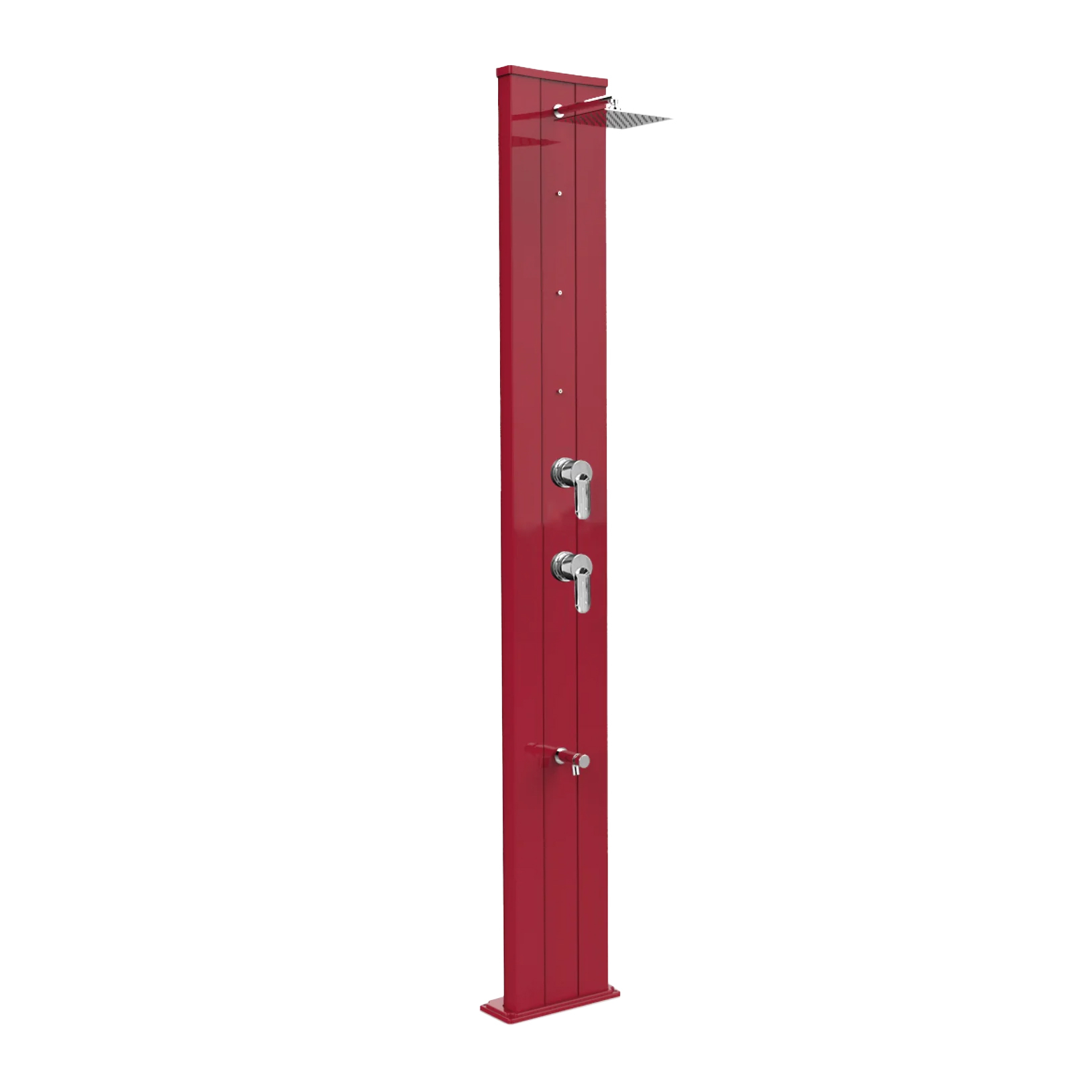 Aluminum shower with timed footwasher, diverter and nebulizers Dada S D455