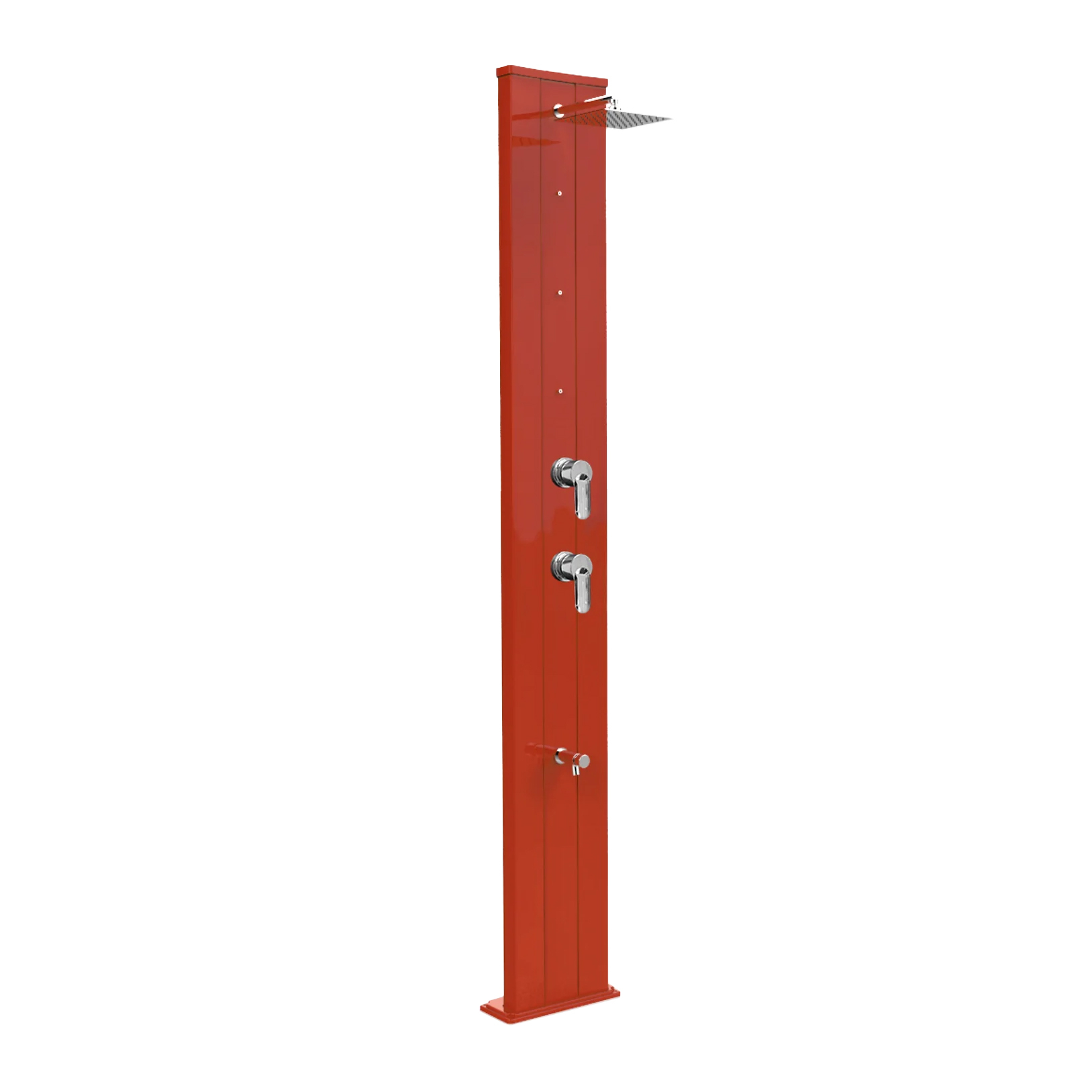 Aluminum shower with timed footwasher, diverter and nebulizers Dada S D455