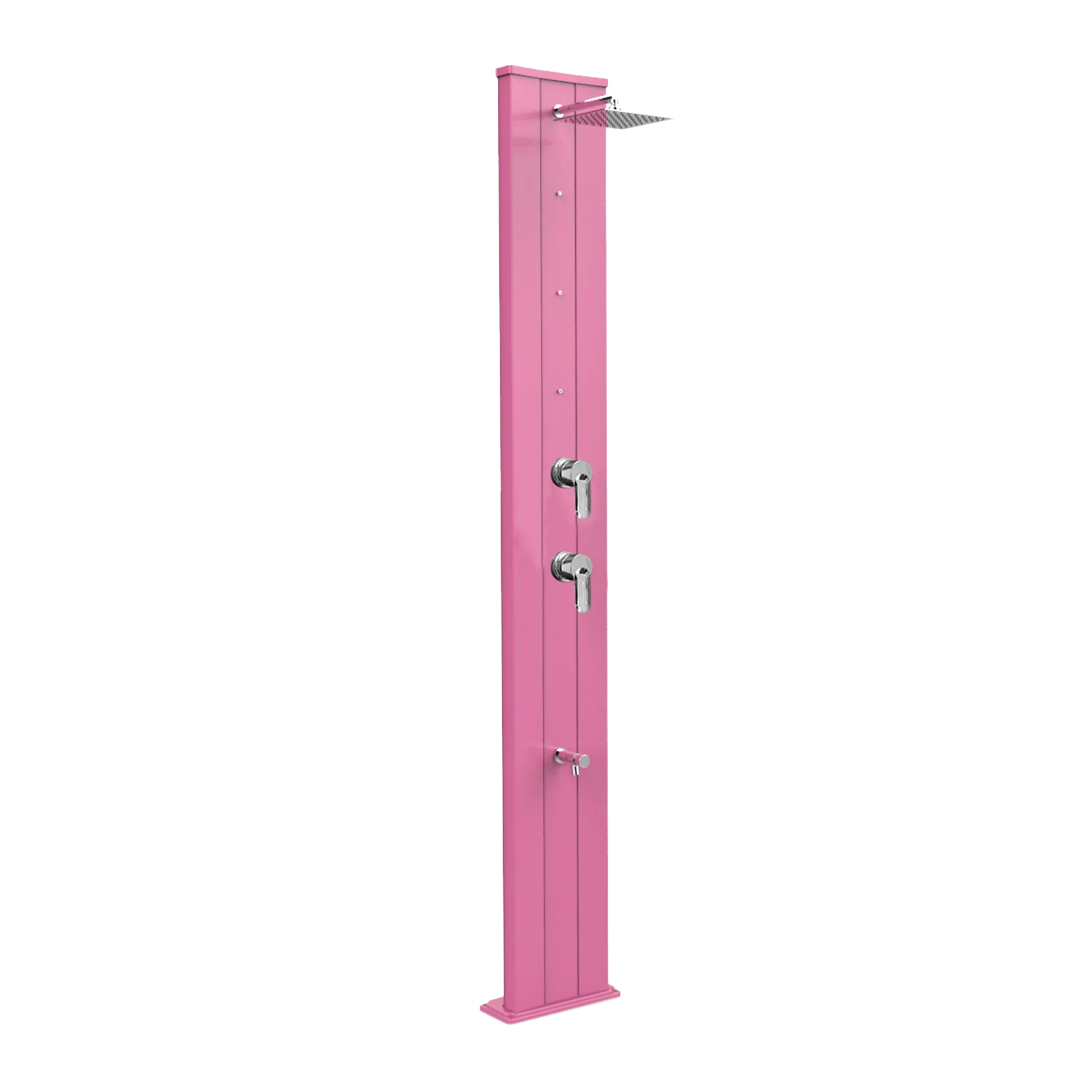 Aluminum shower with timed footwasher, diverter and nebulizers Dada S D455
