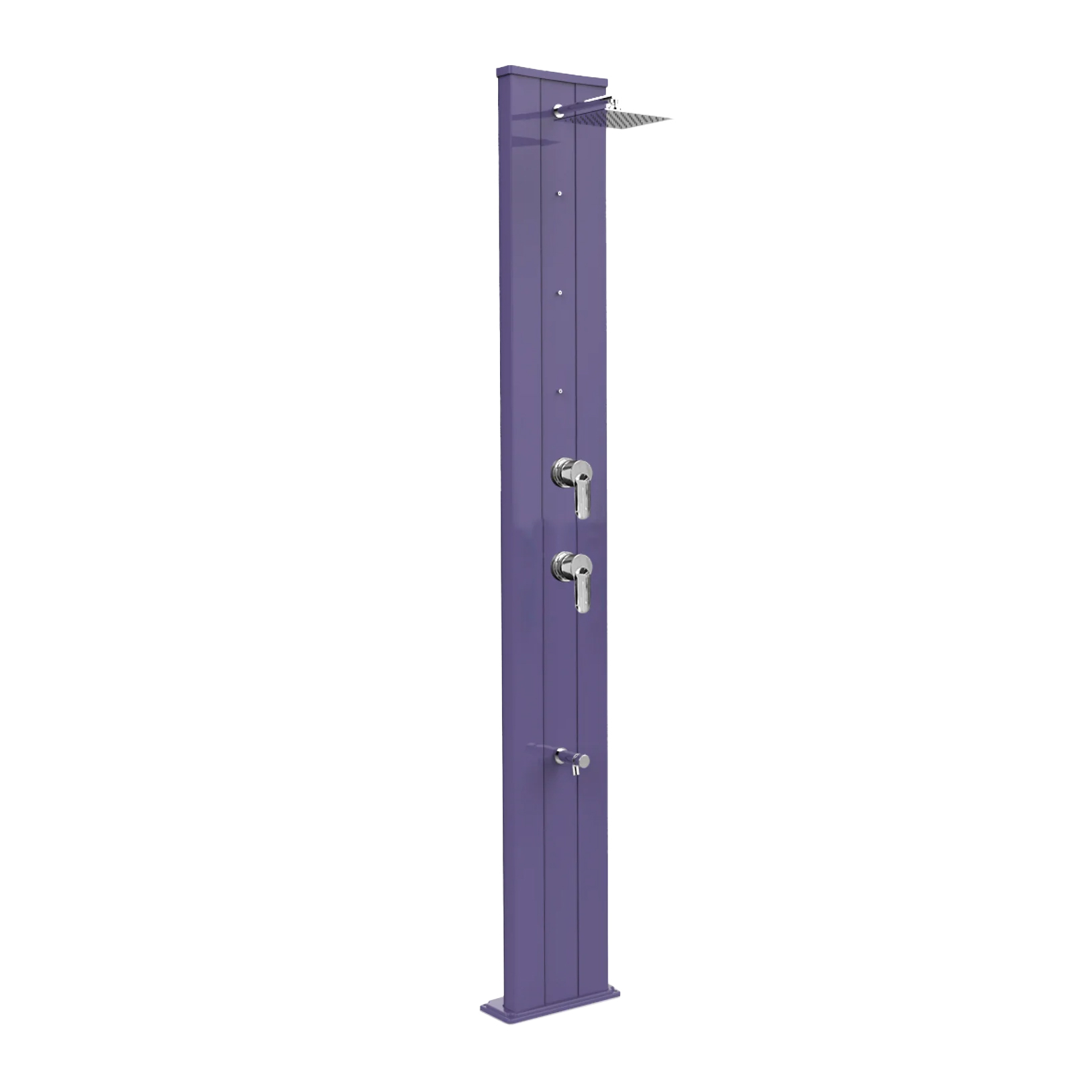 Aluminum shower with timed footwasher, diverter and nebulizers Dada S D455