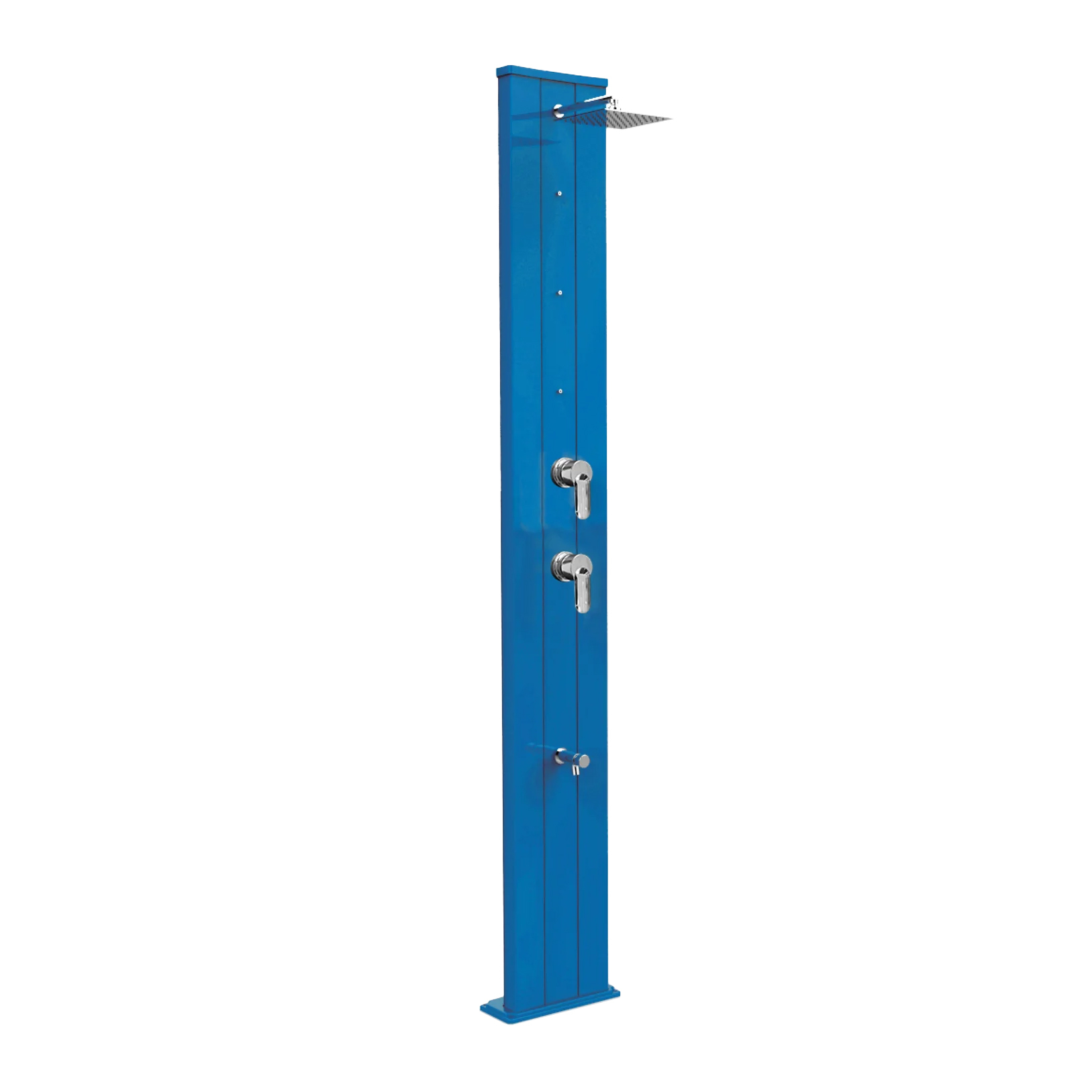 Aluminum shower with timed footwasher, diverter and nebulizers Dada S D455
