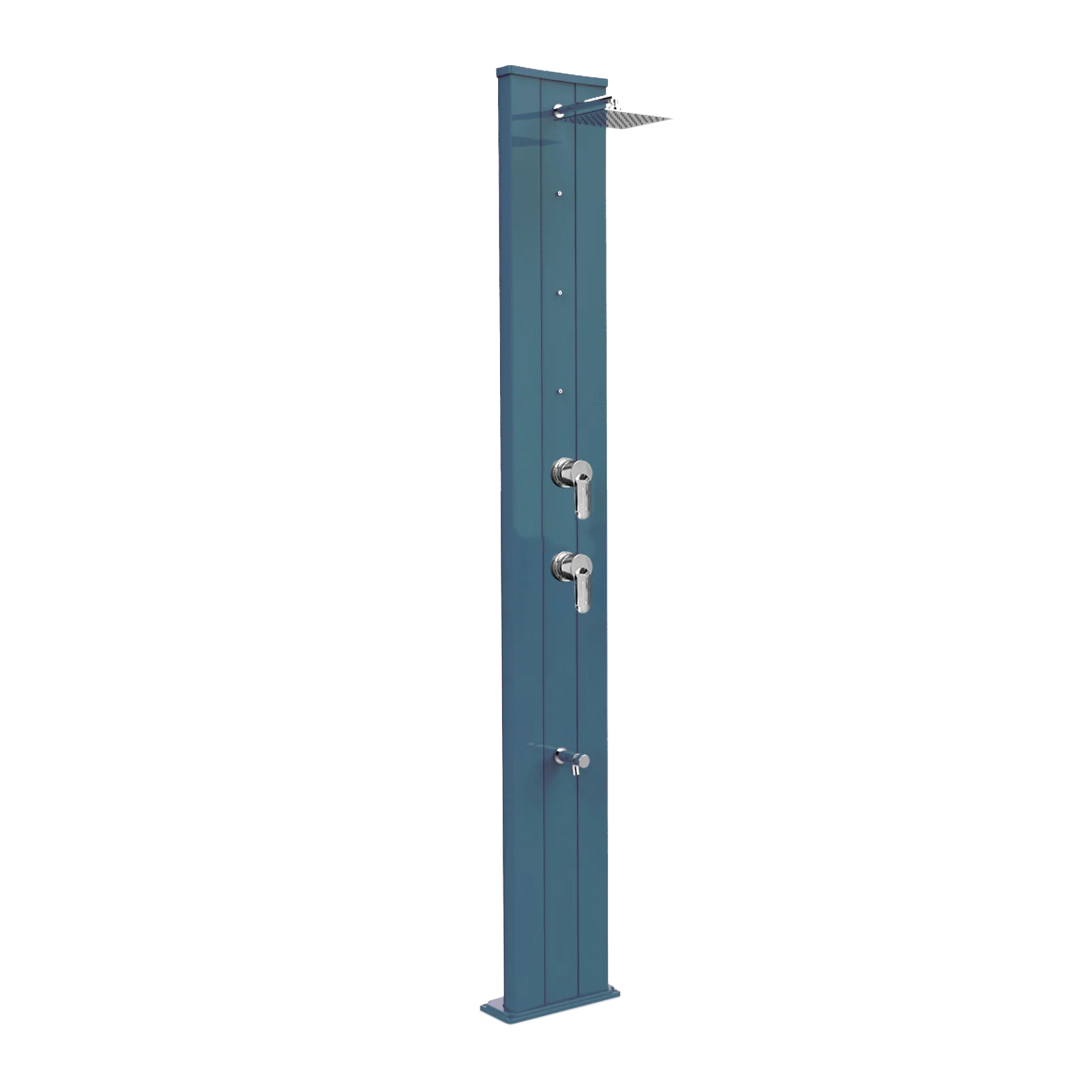 Aluminum shower with timed footwasher, diverter and nebulizers Dada S D455