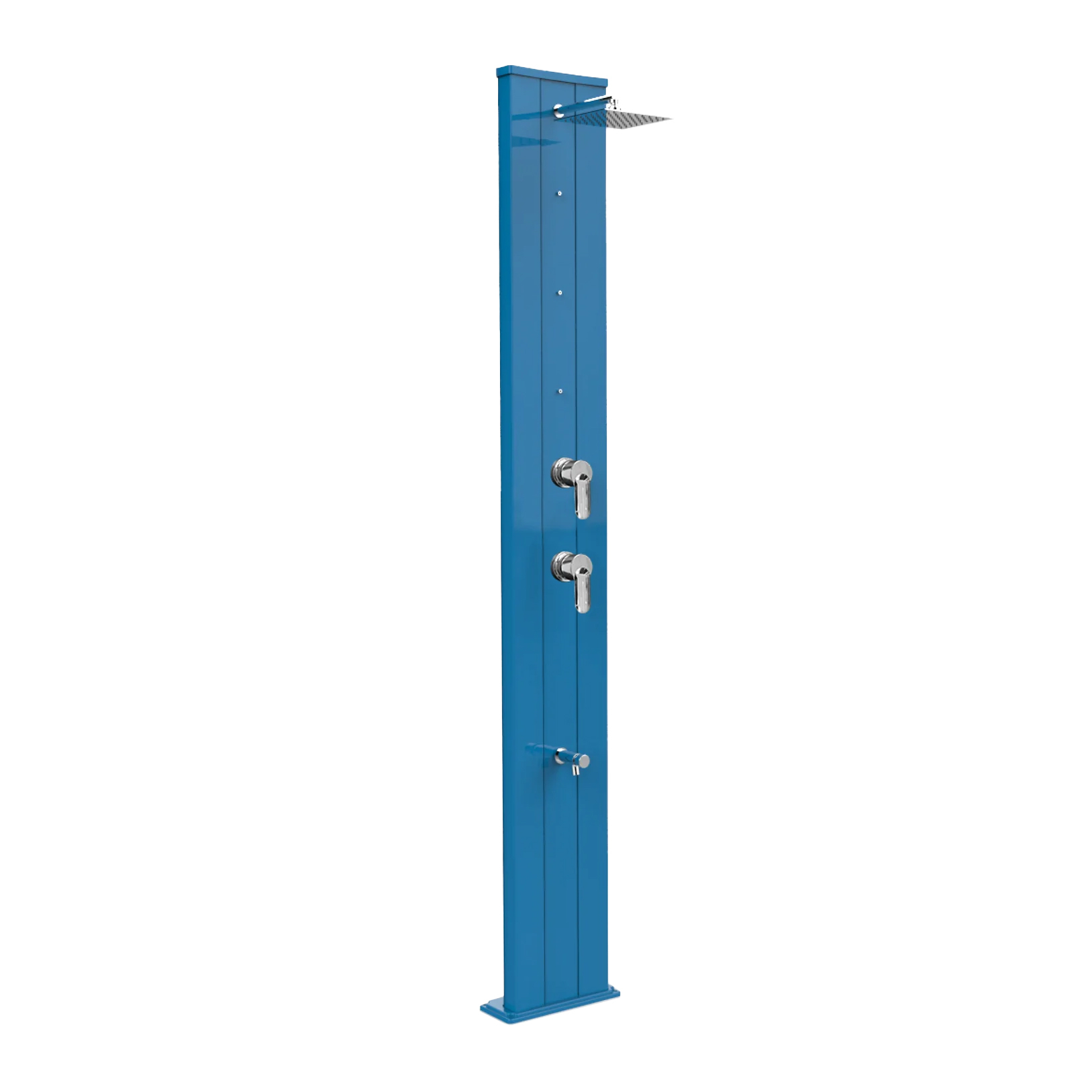 Aluminum shower with timed footwasher, diverter and nebulizers Dada S D455