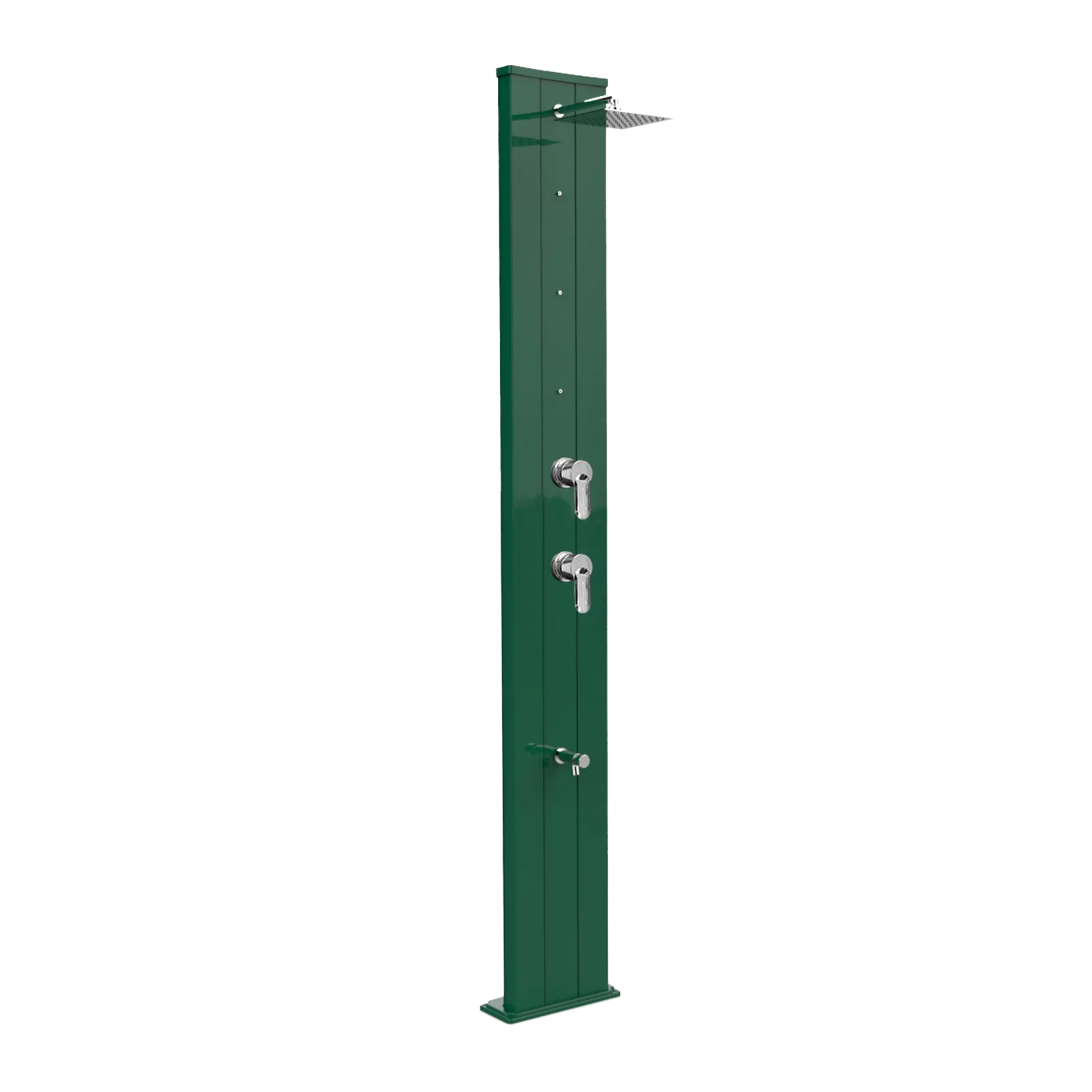 Aluminum shower with timed footwasher, diverter and nebulizers Dada S D455