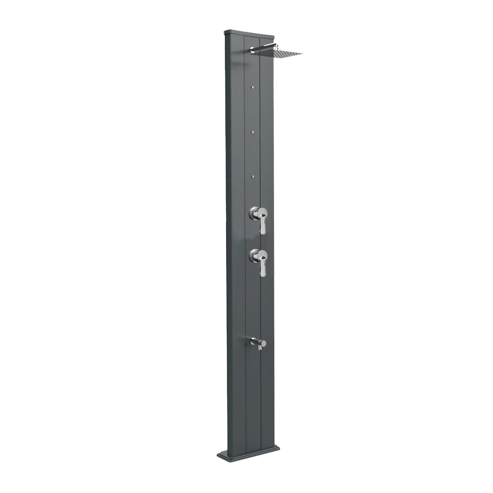 Aluminum shower with timed footwasher, diverter and nebulizers Dada S D455
