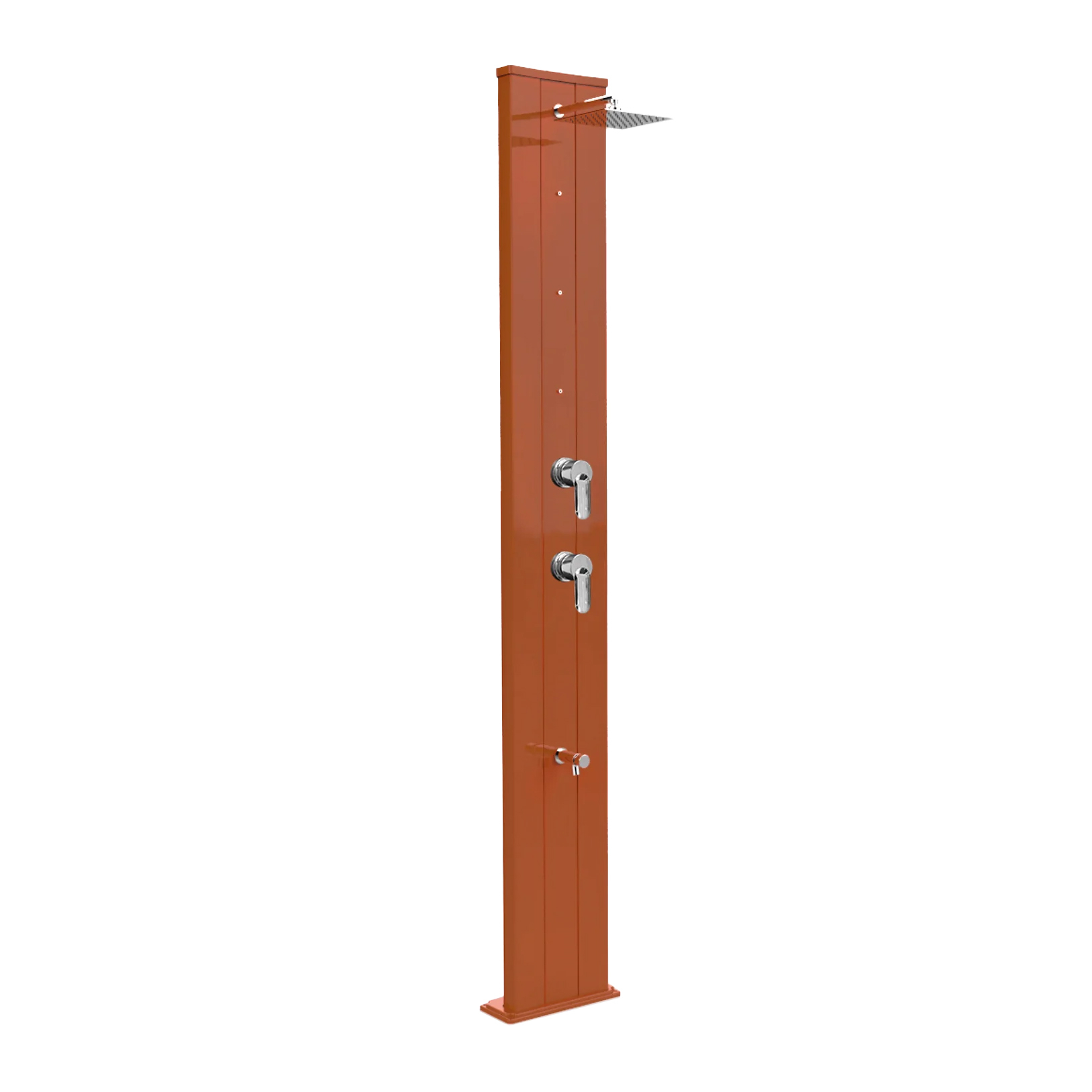 Aluminum shower with timed footwasher, diverter and nebulizers Dada S D455