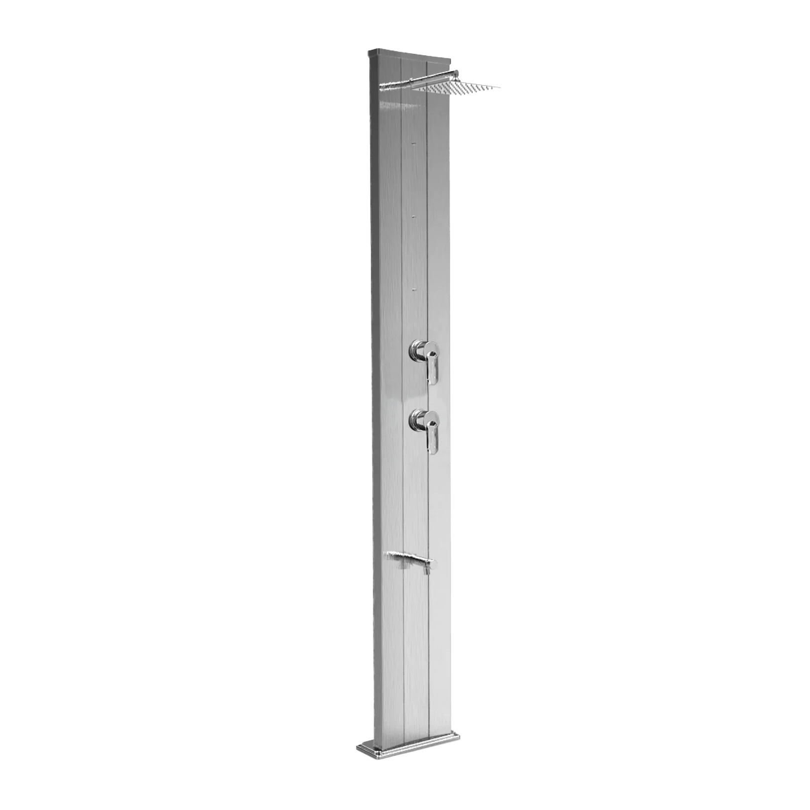 Aluminum shower with timed footwasher, diverter and nebulizers Dada S D455