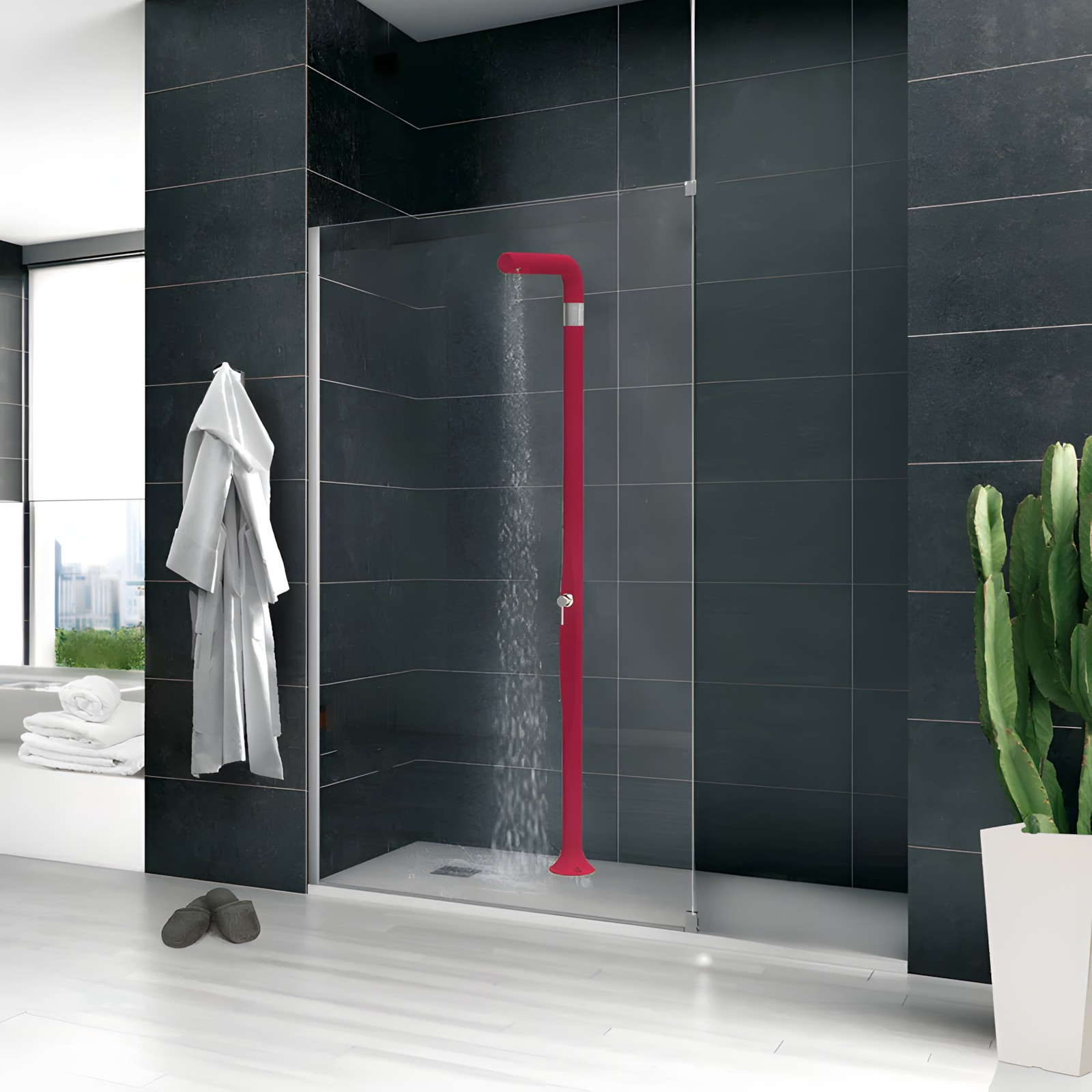 Freestanding outdoor shower Funny Yang T205