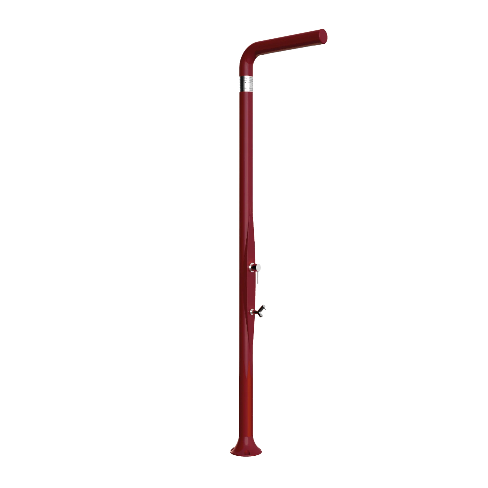 Freestanding outdoor shower with footwasher Funny Yang T225