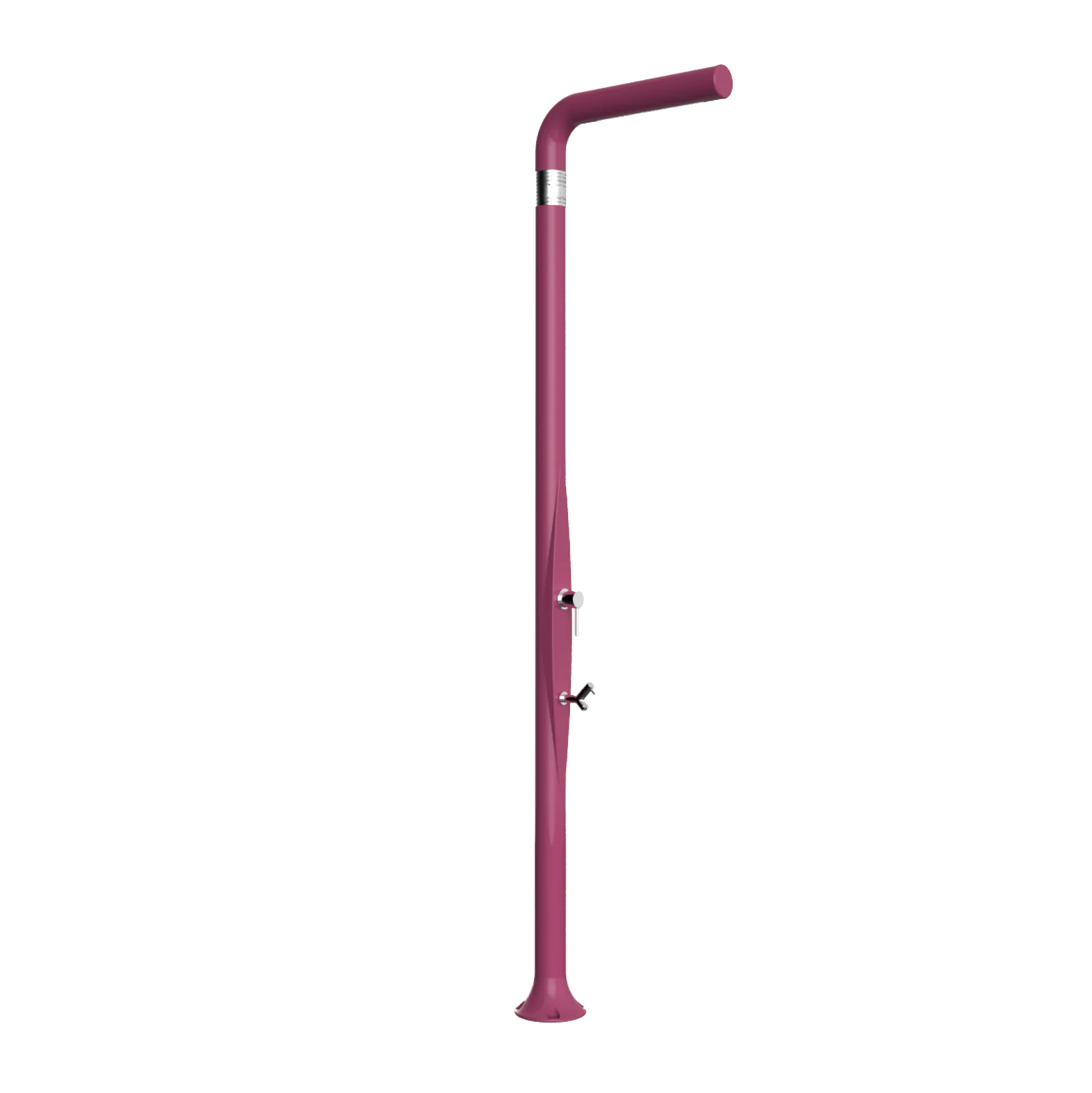 Freestanding outdoor shower with footwasher Funny Yang T225