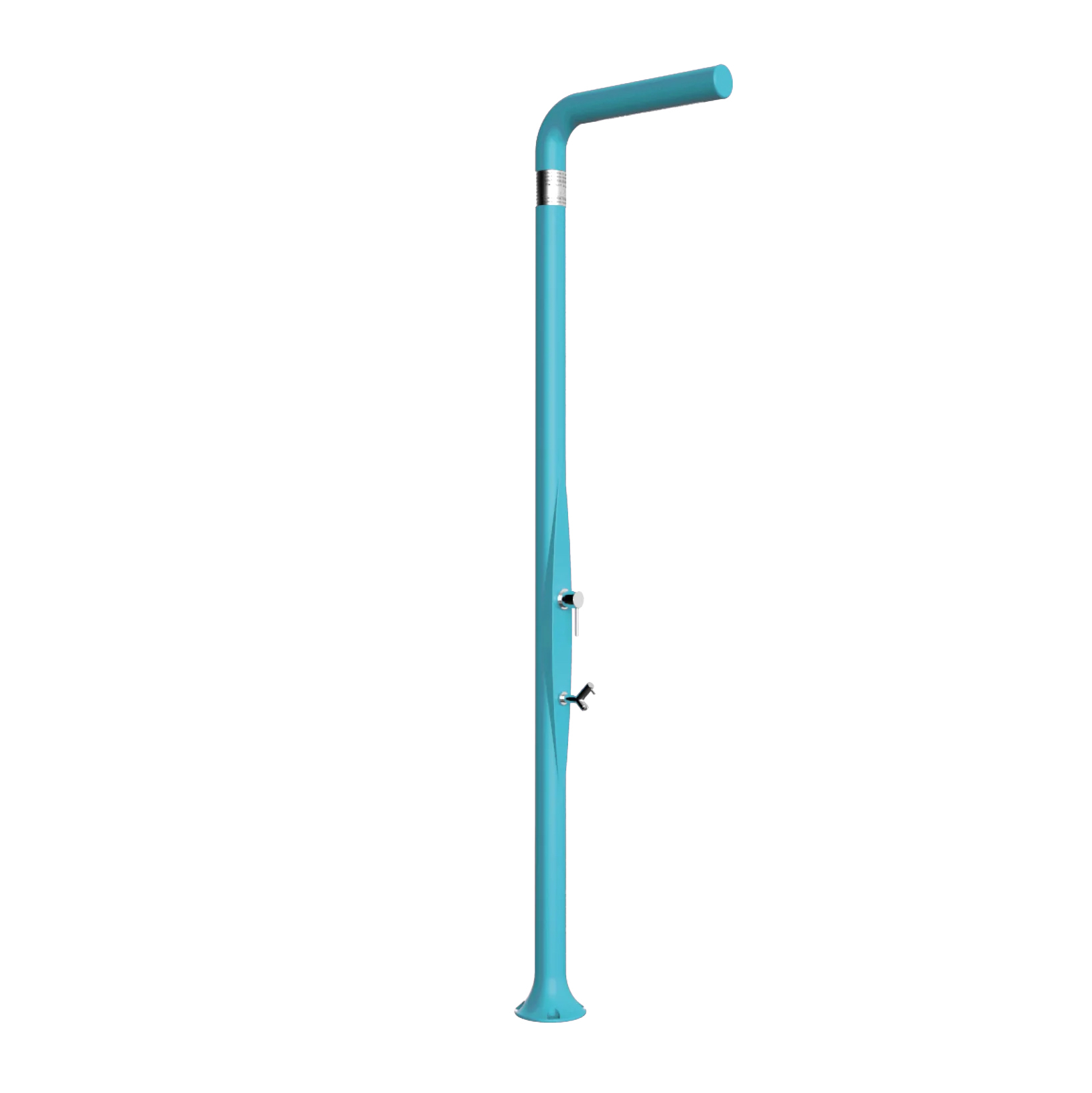 Freestanding outdoor shower with footwasher Funny Yang T225