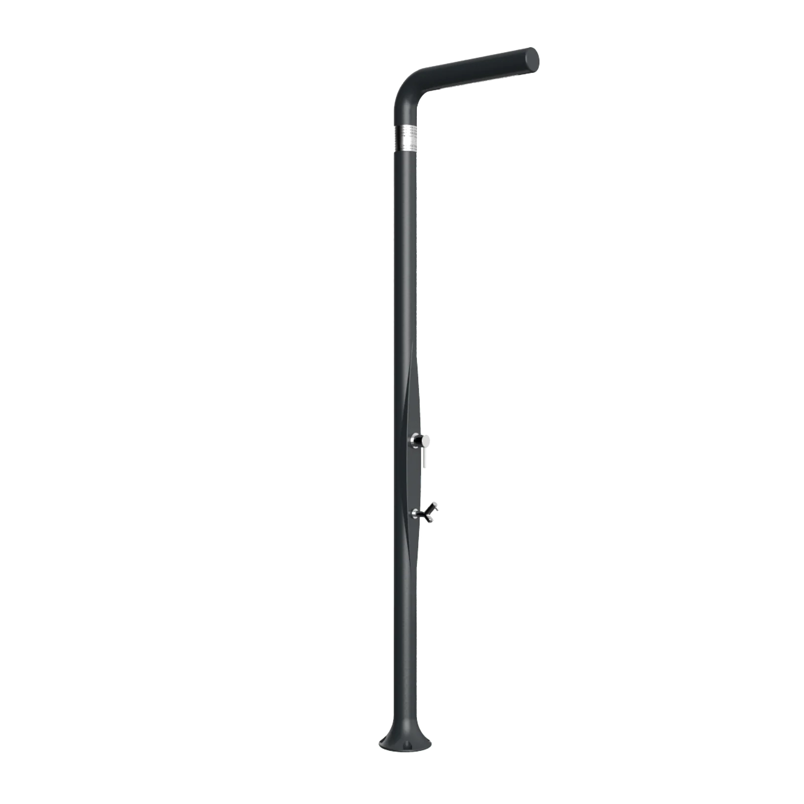 Freestanding outdoor shower with footwasher Funny Yang T225