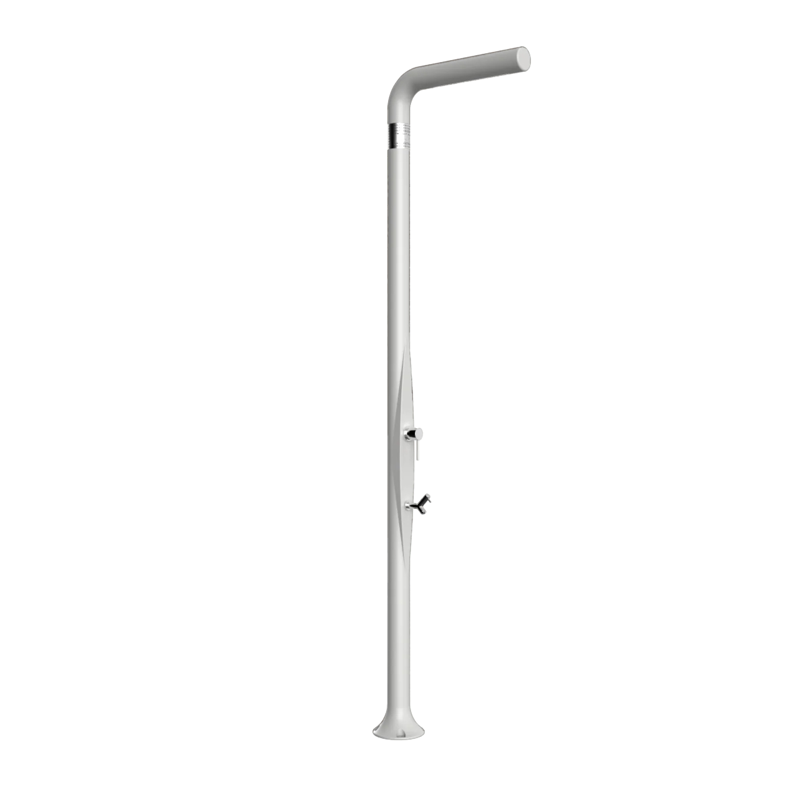 Freestanding outdoor shower with footwasher Funny Yang T225