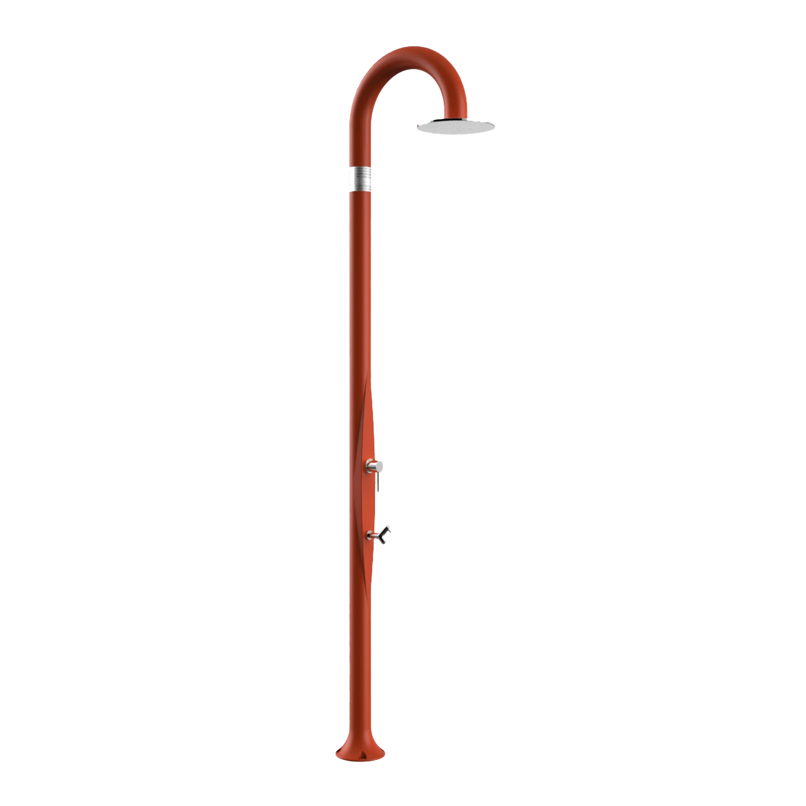 Freestanding outdoor shower with footwasher Funny Yin T325