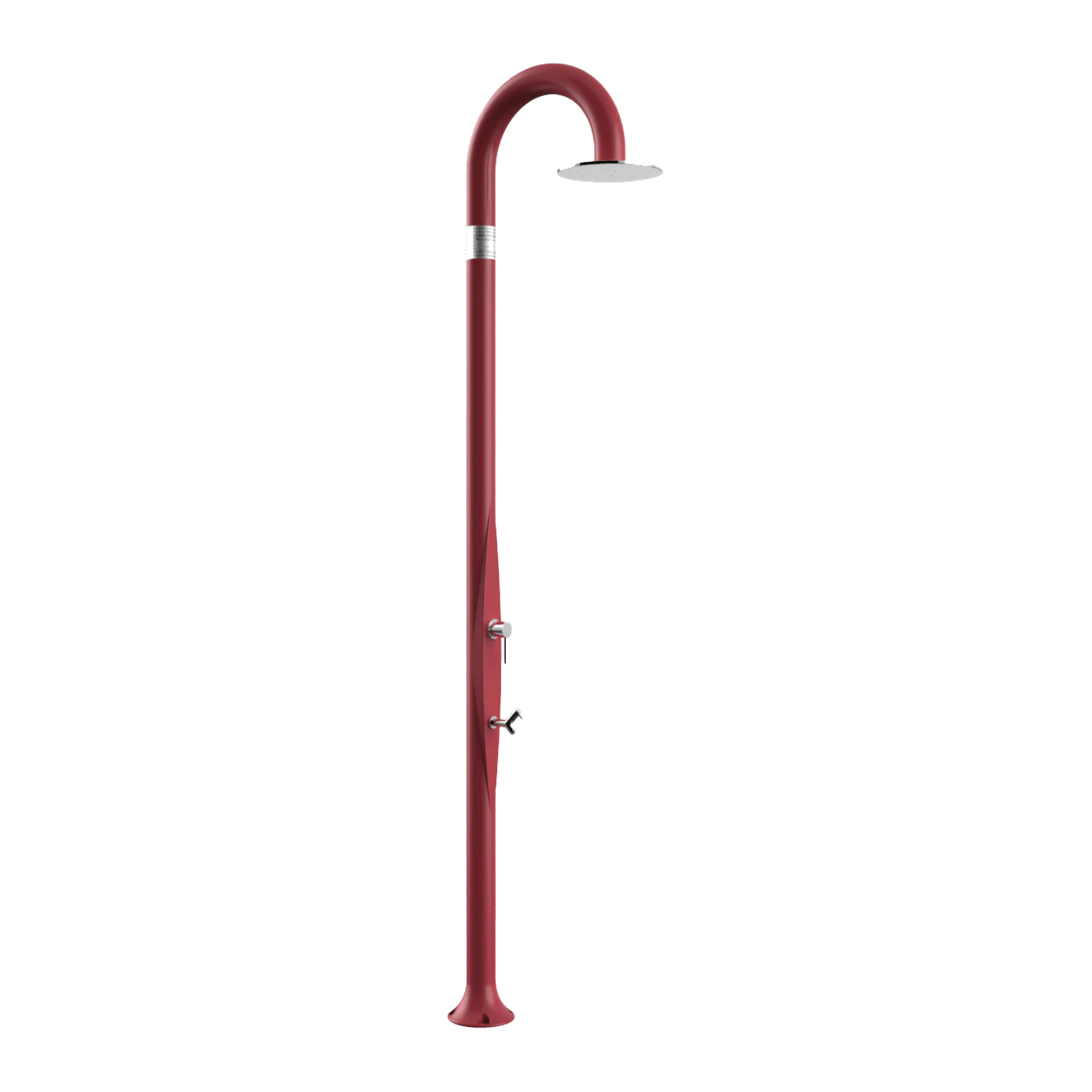 Freestanding outdoor shower with footwasher Funny Yin T325
