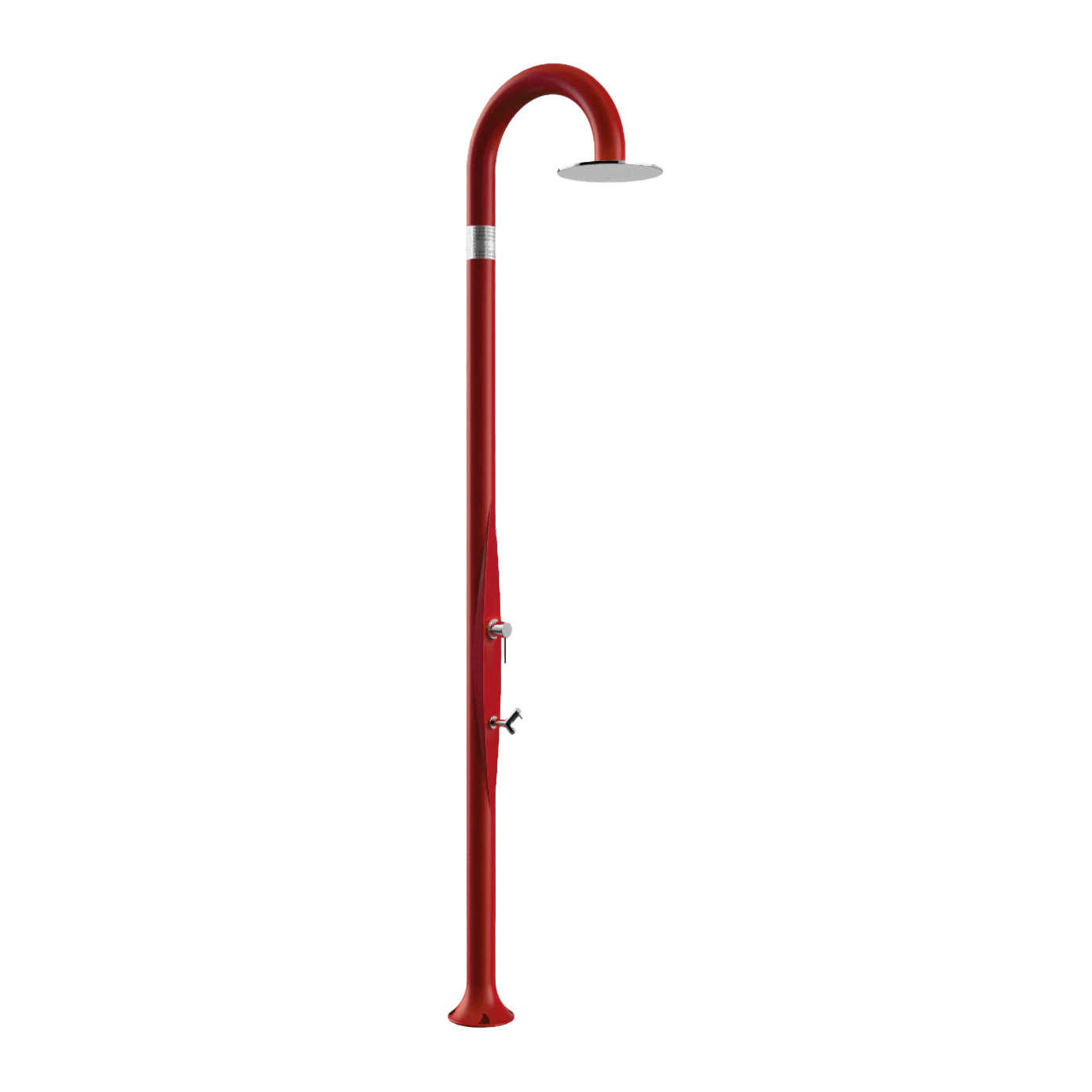 Freestanding outdoor shower with footwasher Funny Yin T325