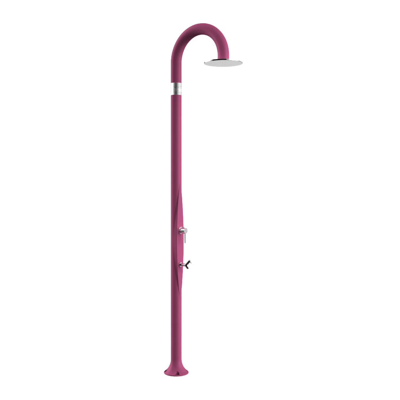 Freestanding outdoor shower with footwasher Funny Yin T325