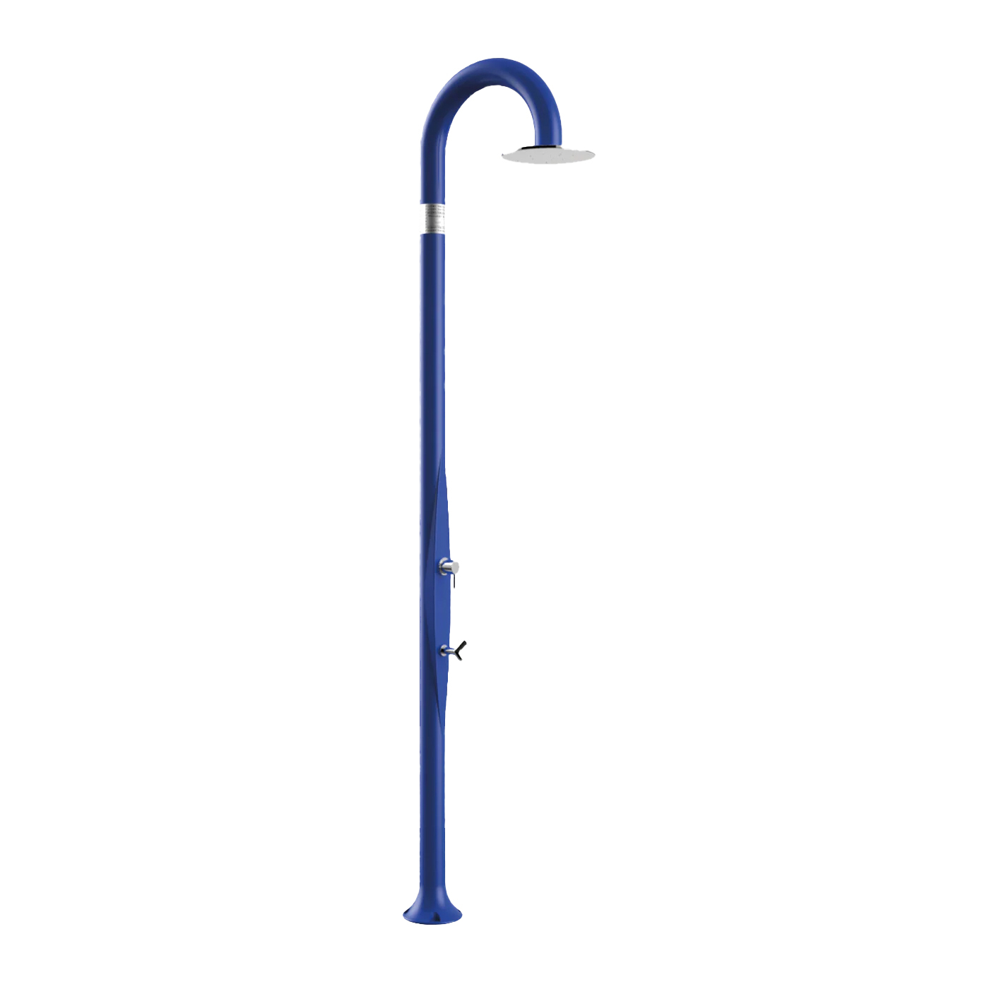 Freestanding outdoor shower with footwasher Funny Yin T325