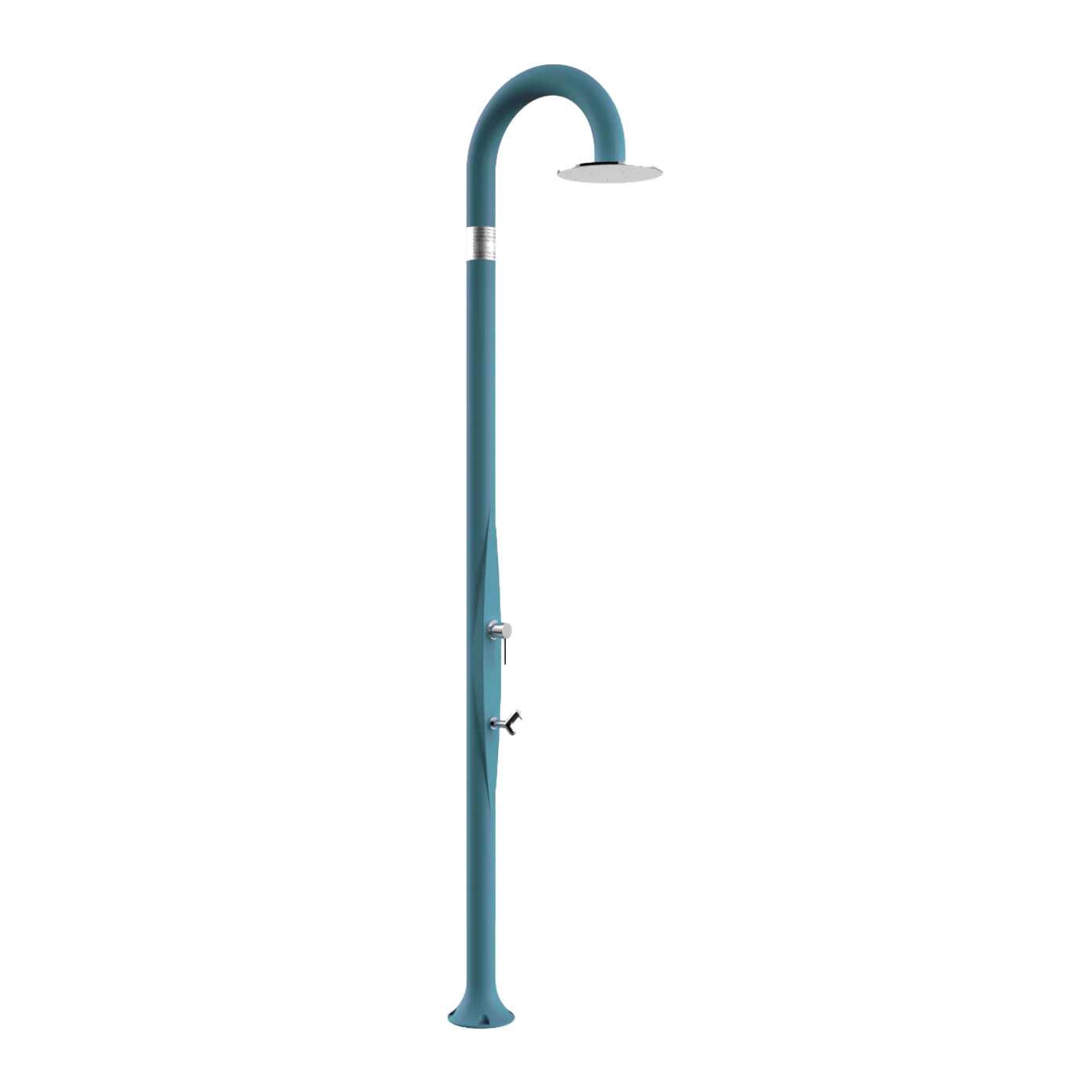 Freestanding outdoor shower with footwasher Funny Yin T325