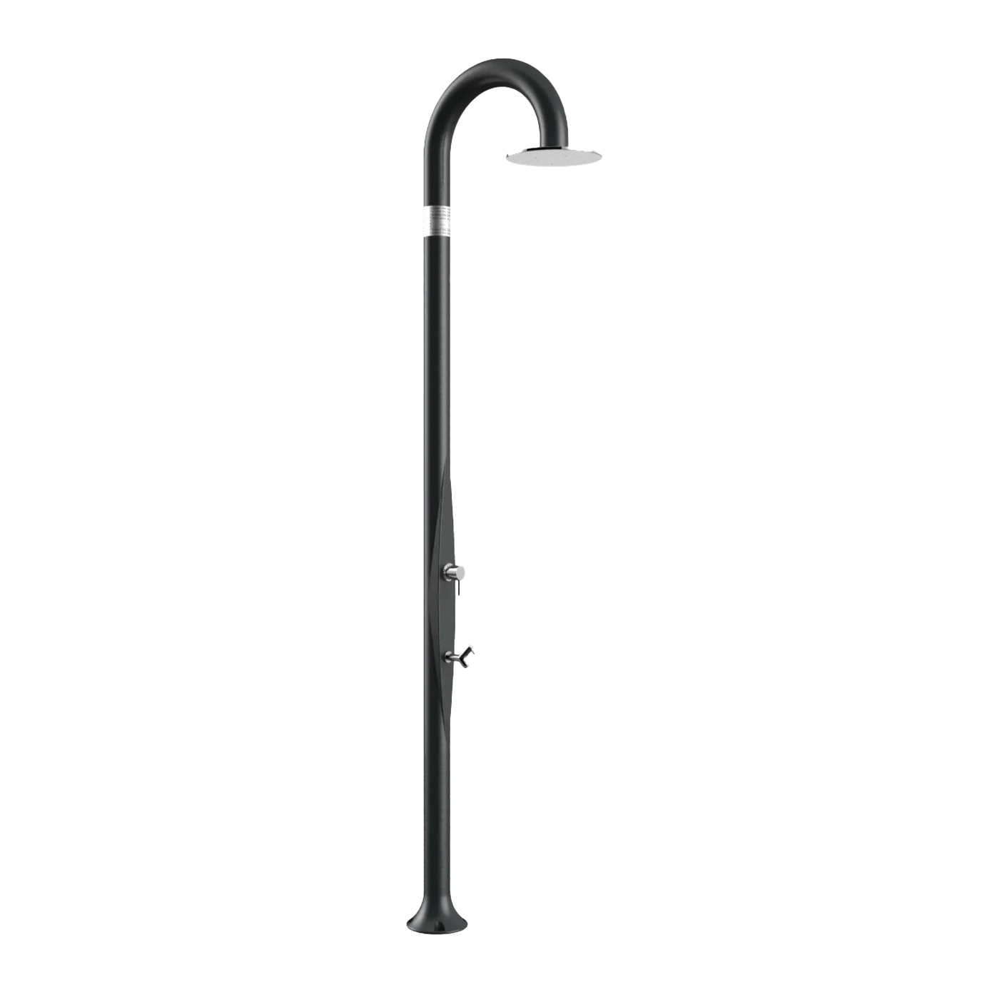 Freestanding outdoor shower with footwasher Funny Yin T325