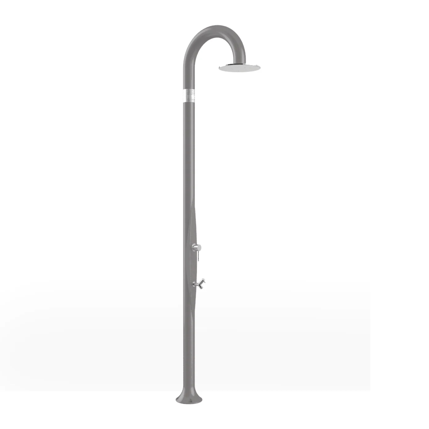 Freestanding outdoor shower with footwasher Funny Yin T325