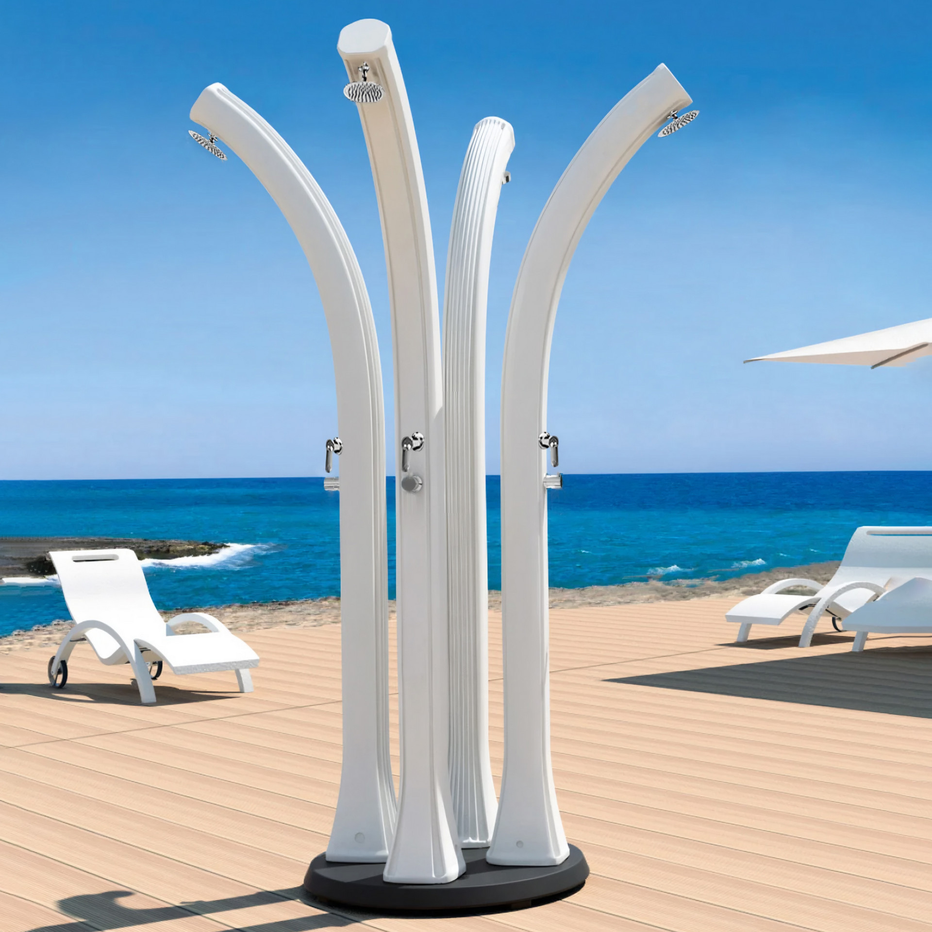 Solar shower with temporized button Happy Beach F560
