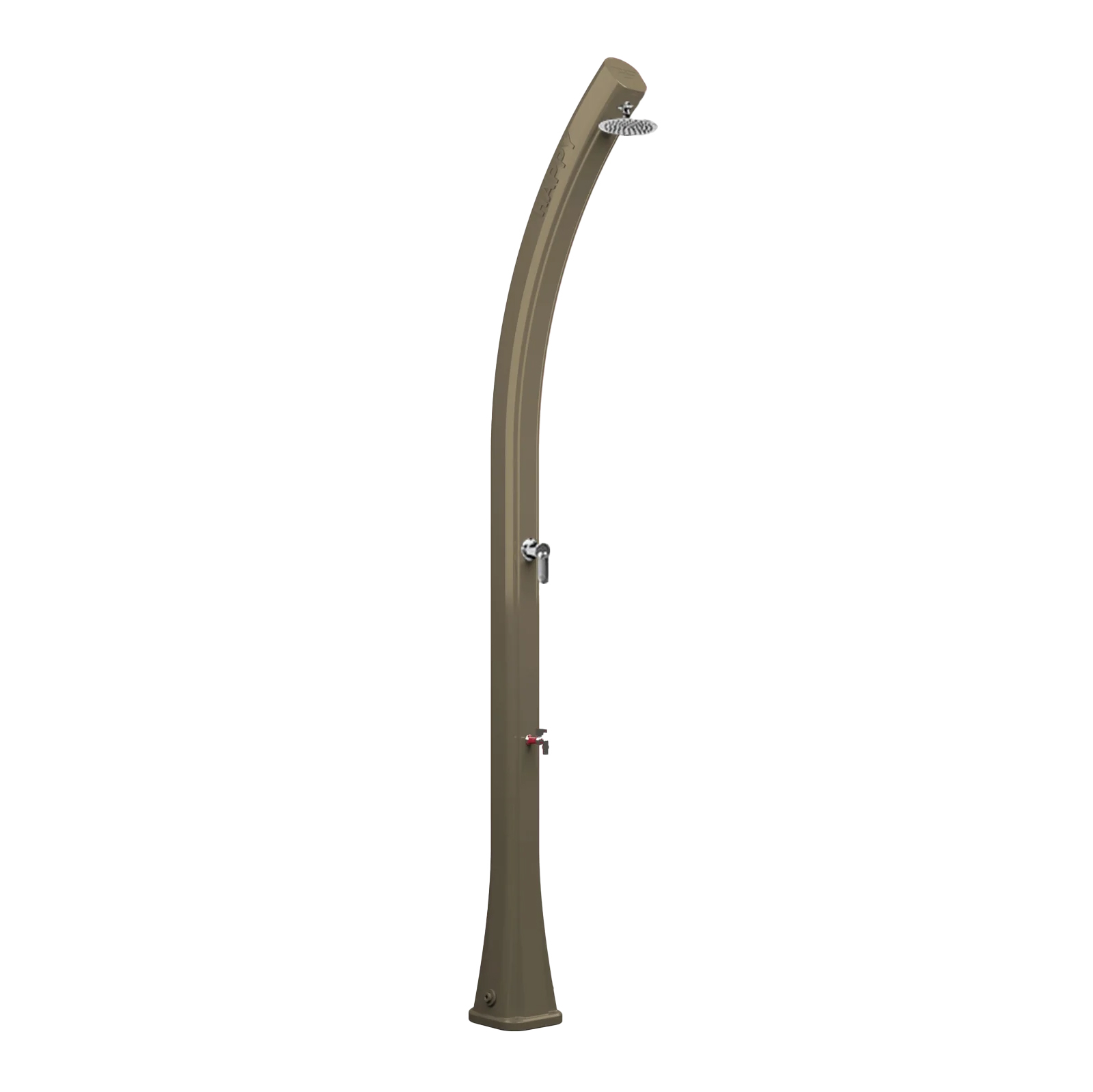 Freestanding solar shower with footwasher
