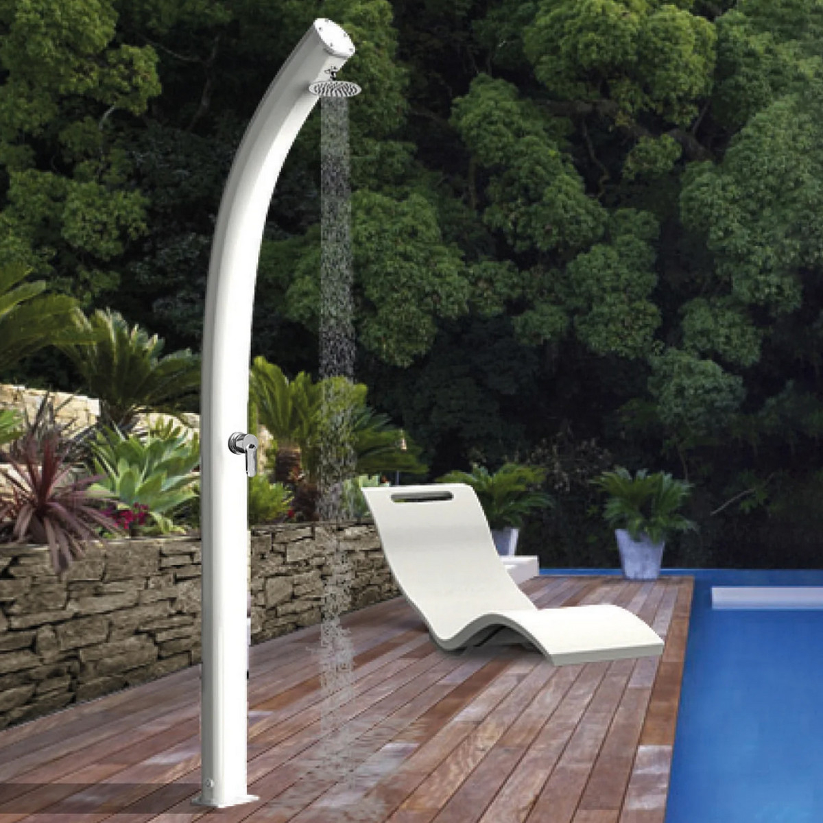Aluminum outdoor shower Jolly A505