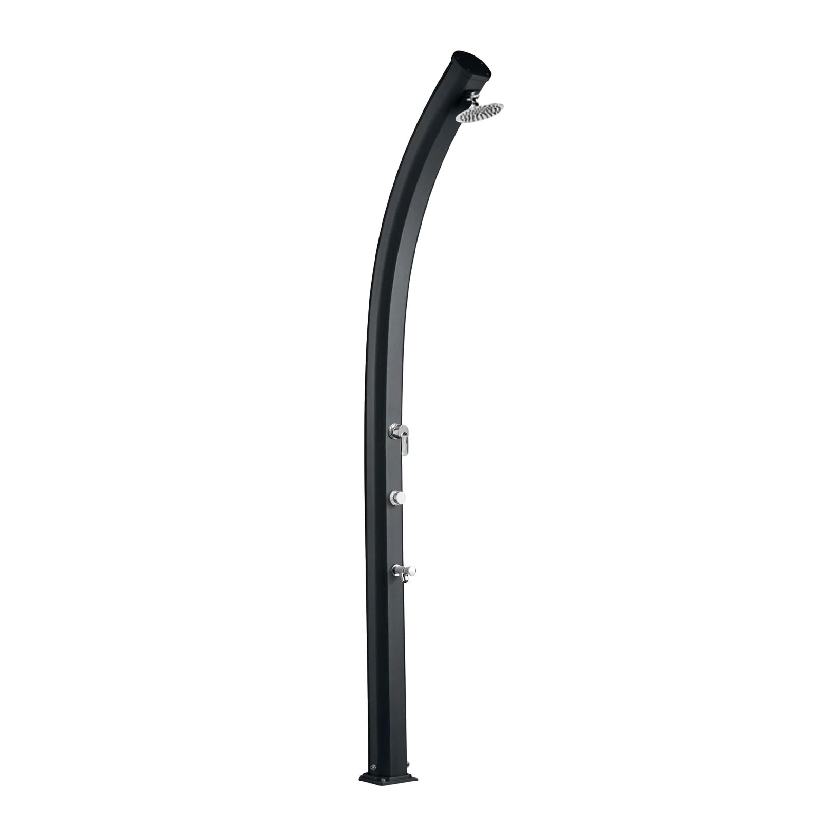 Aluminum shower with footwasher