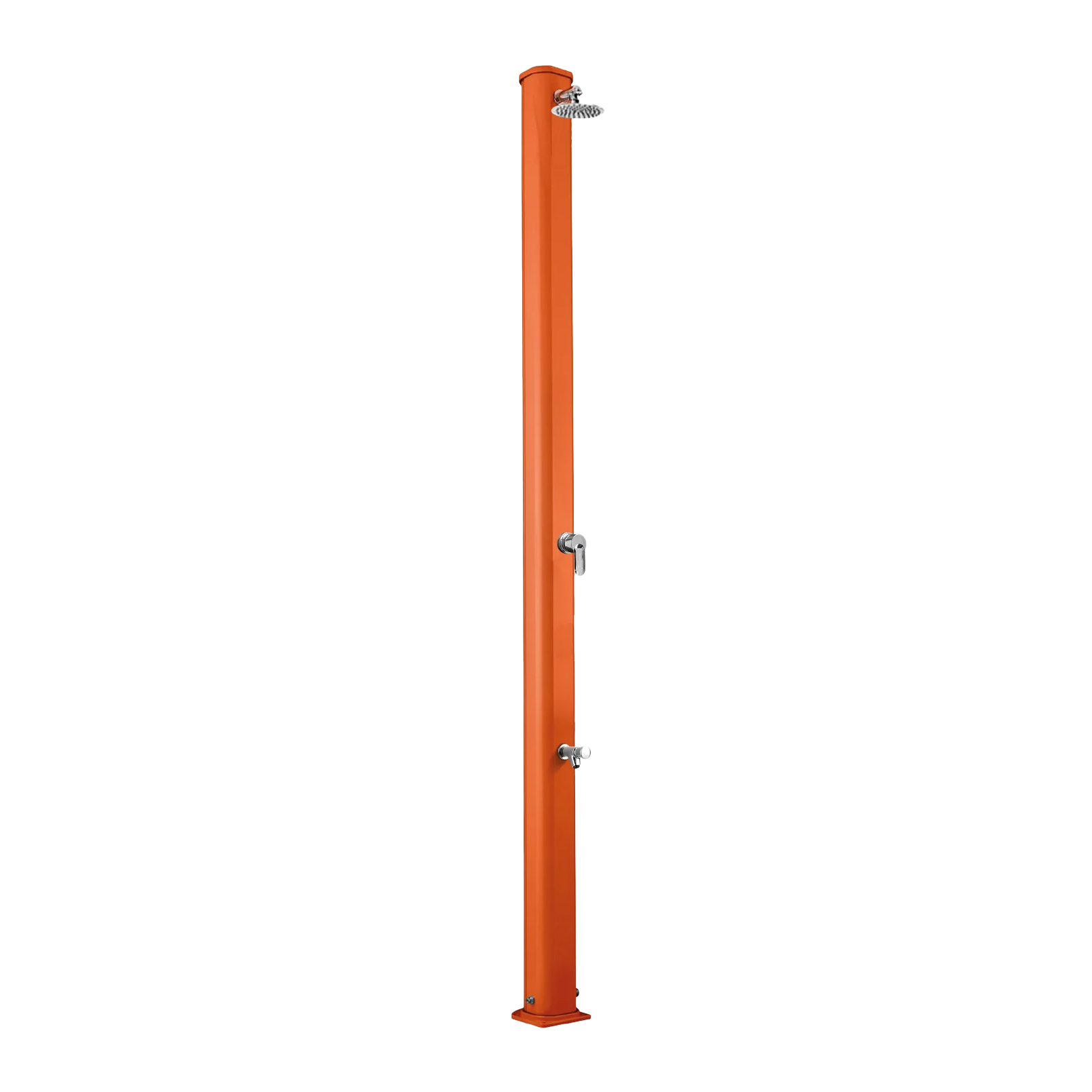 Aluminum outdoor shower with footwasher Jolly S A625