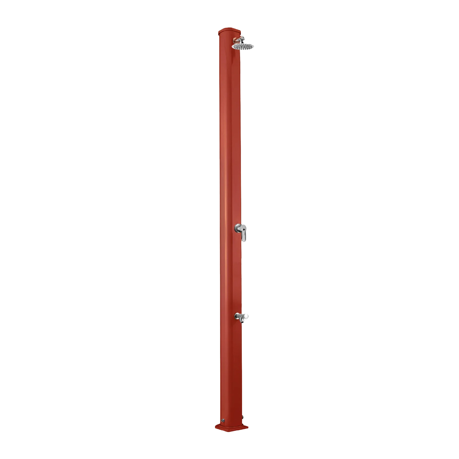 Aluminum outdoor shower with footwasher Jolly S A625