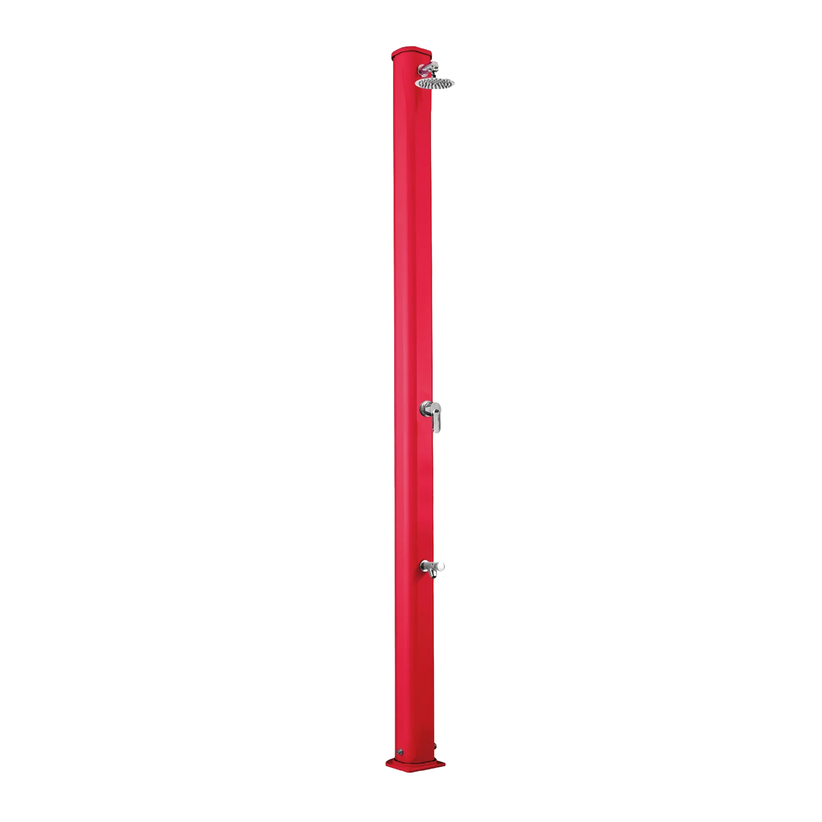Aluminum outdoor shower with footwasher Jolly S A625